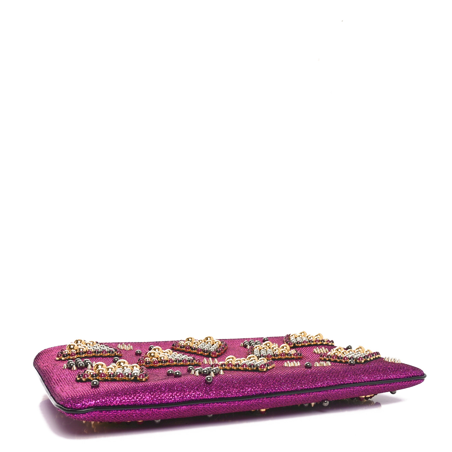 【美品】ルブタンLOUBIPOSH CLUTCH CHRISTIAN LOUBOUTIN LOUBIPOSH SPIKE CLUTCH SHOULDER BAG