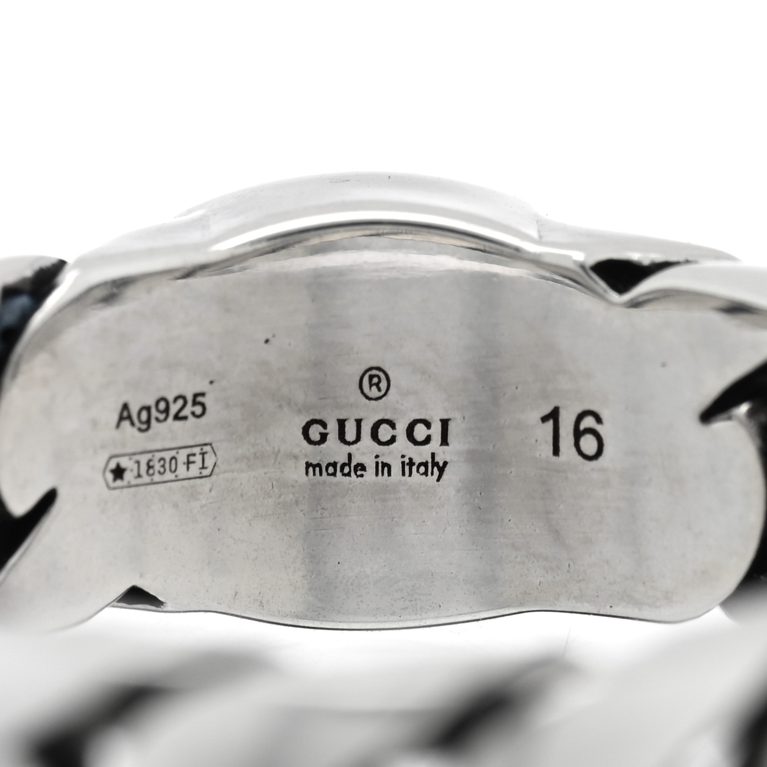 アクセサリー GUCCI silverring GG Marmont wide ring in 925 sterling silver | GUCCI® US