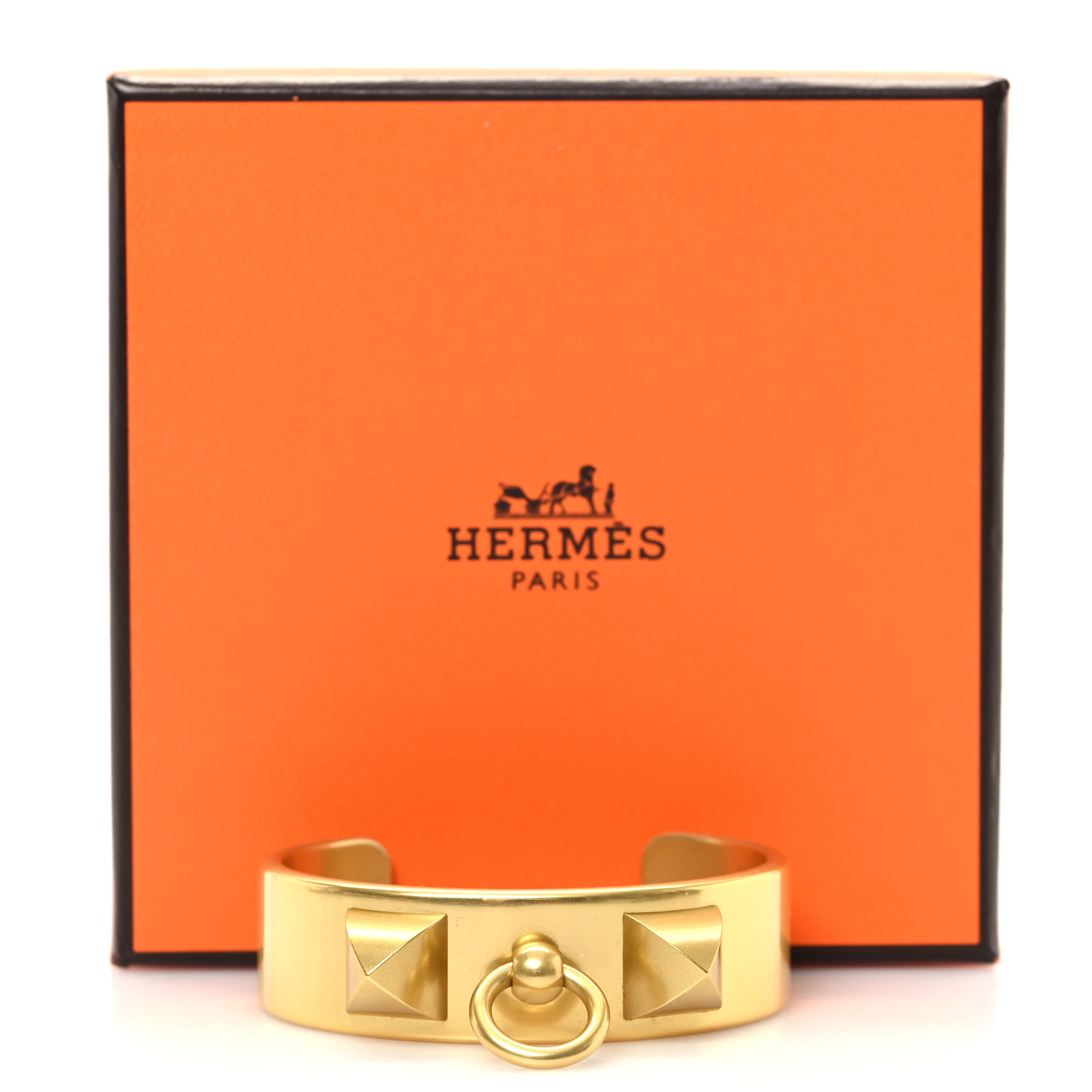 HERMES Aluminium Sunset Medor Bracelet T2 Gold 1690771