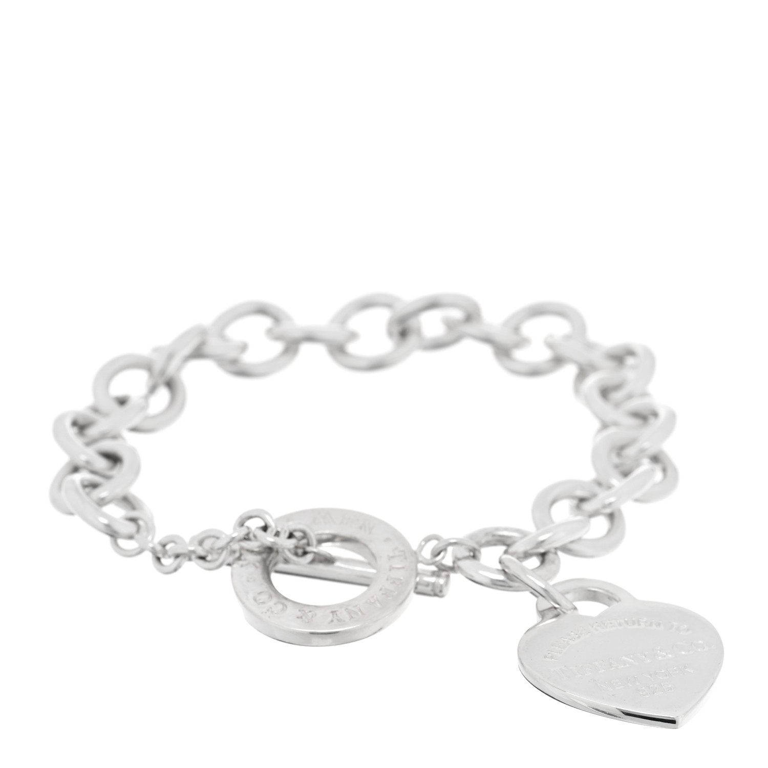 TIFFANY Sterling Silver Return To Tiffany Heart Tag Toggle