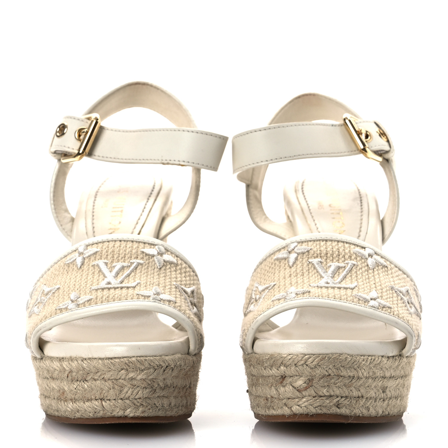 靴 Louis Vuitton Starboard Escale Wedge Louis Vuitton Pink Monogram Canvas Starboard Wedge