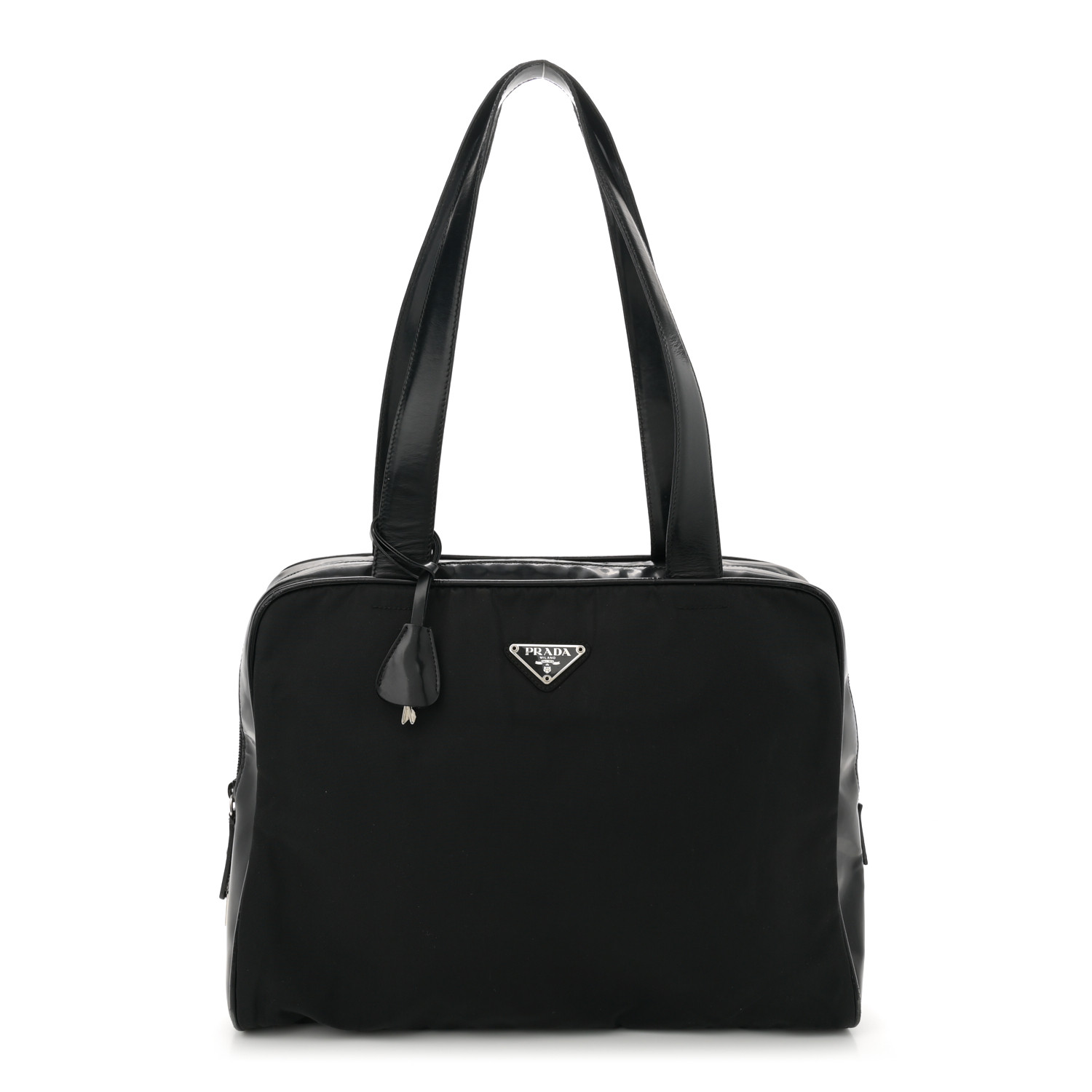 PRADA Tessuto Nylon Tote Black 1682428 | FASHIONPHILE