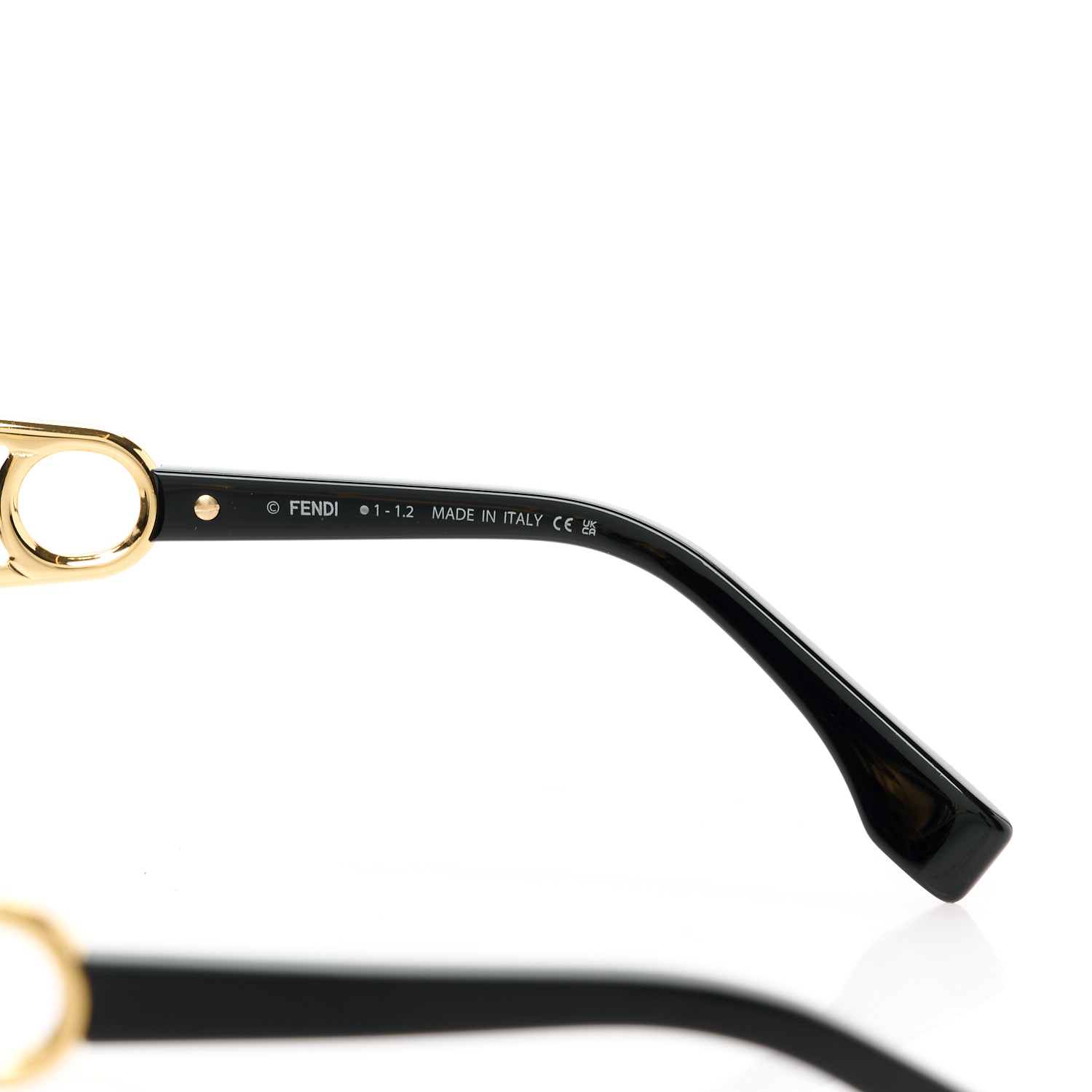 FENDI X VERSACE Fendace Oval Sunglasses FE 40054I Black
