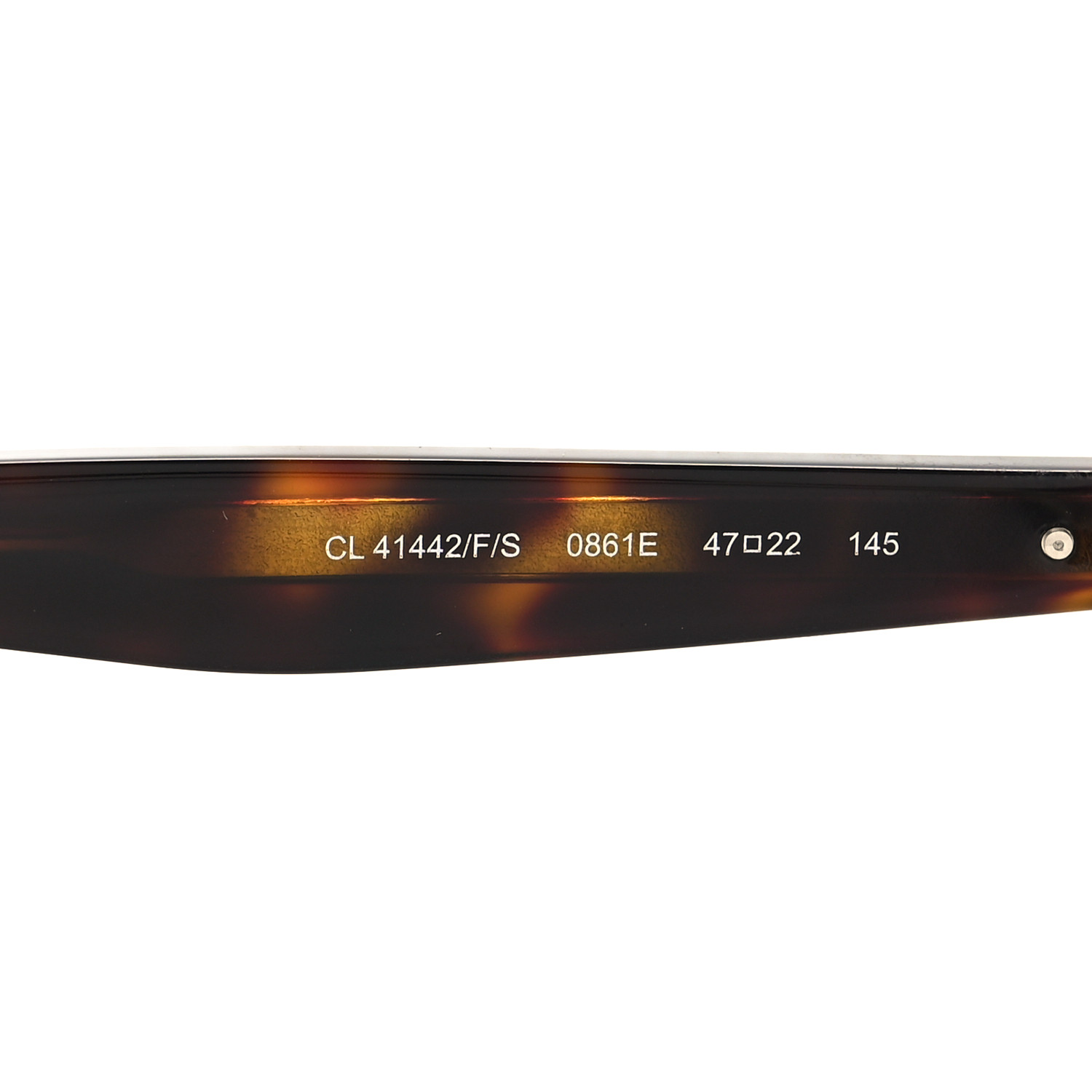 CELINE Acetate Round Sunglasses CL 41442/F/S Tortoise
