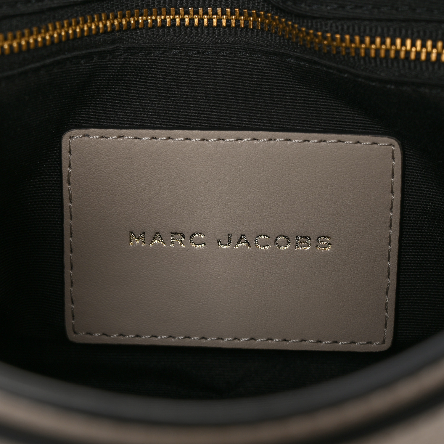 MARC JACOBS Calfskin The J Marc Shoulder Bag Greige
