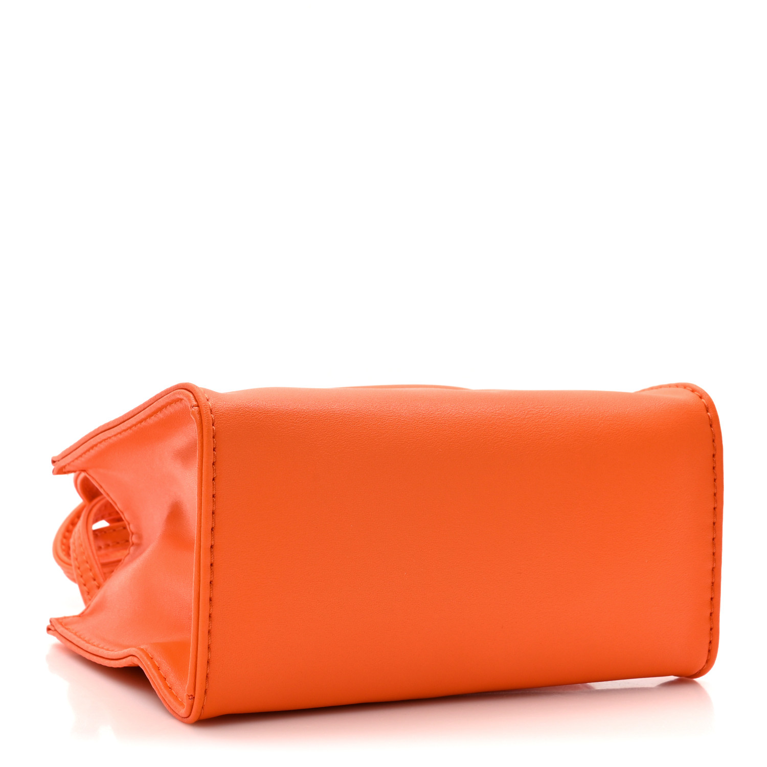 TELFAR Vegan Leather Small Shopping Bag Orange 1514443