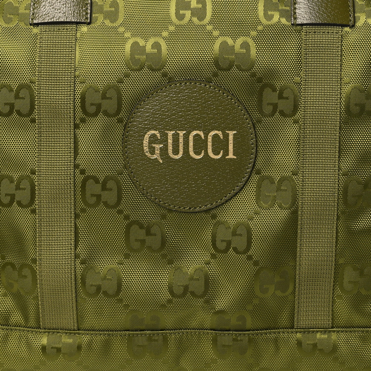 GUCCI Econyl Nylon Monogram Off The Grid Duffle Bag Juniper