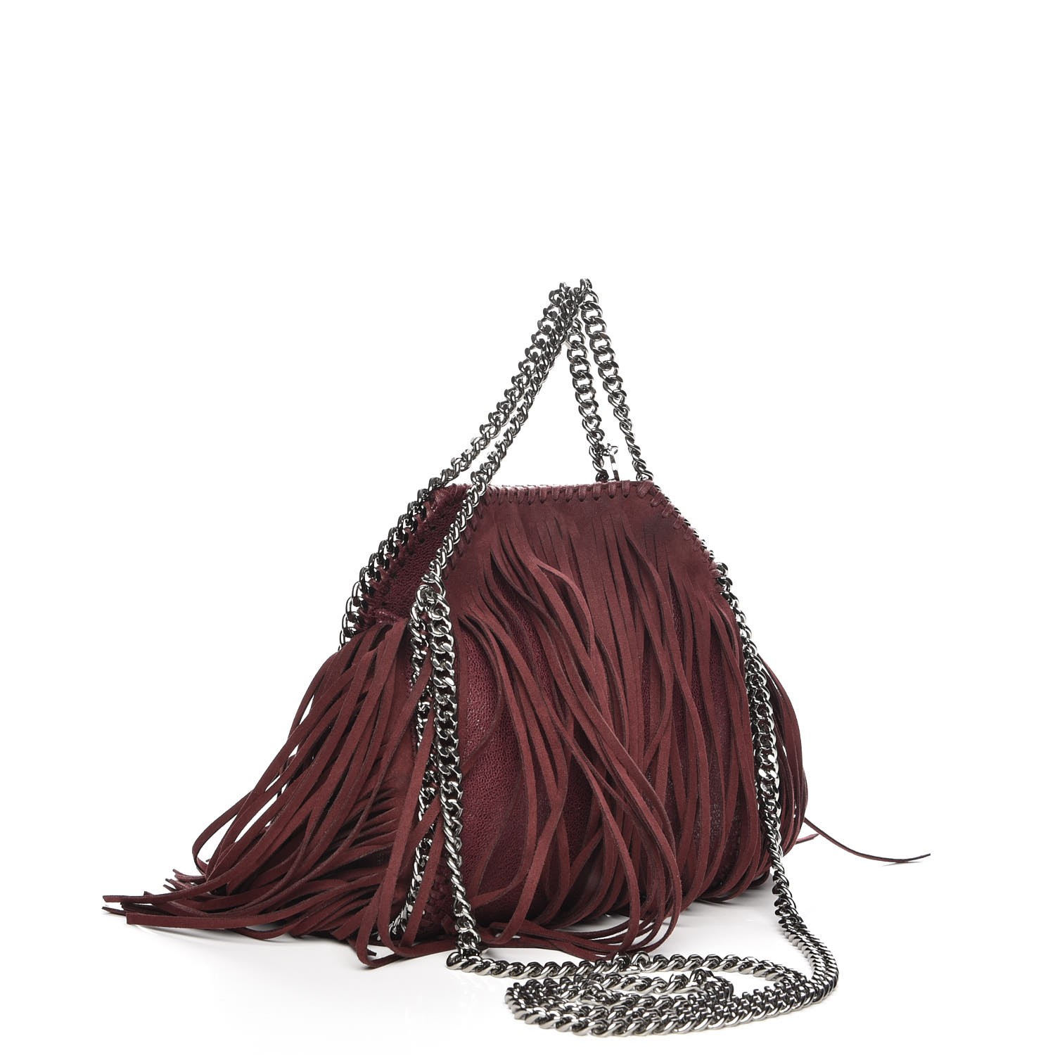 ショルダーバッグ・ポシェット STELLA MCCARTNEY Falabella shaggy deer shoulder bag PLUM STELLA MCCARTNEY Shaggy Deer Falabella Crossbody Bag Plum