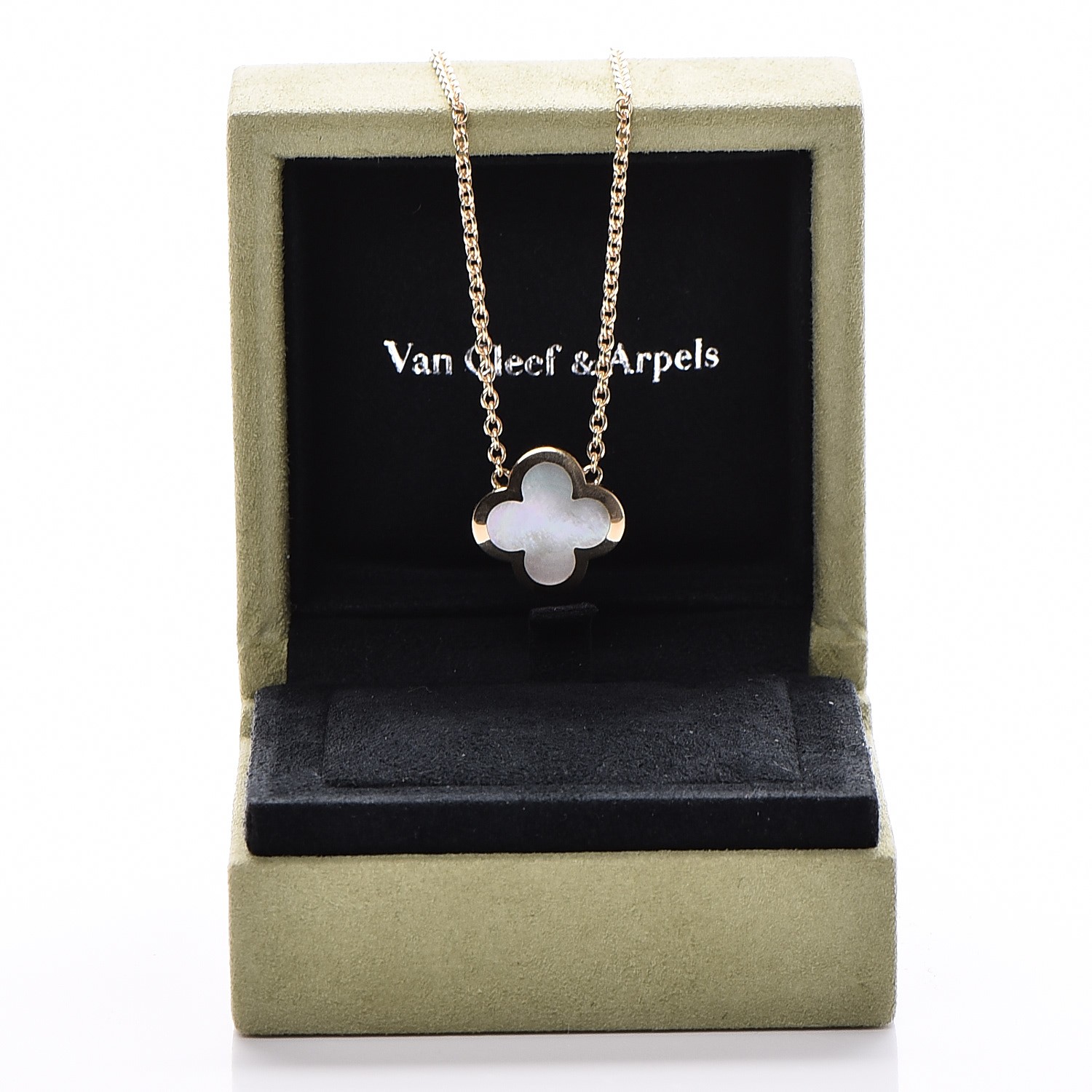 VAN CLEEF & ARPELS 18K Yellow Gold Mother of Pearl Pure