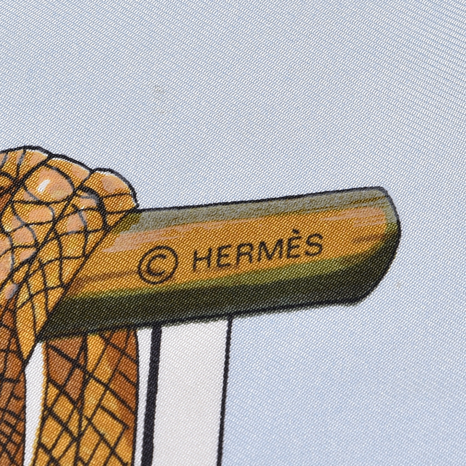 HERMES Silk Passementerie Scarf 90 404983 | FASHIONPHILE