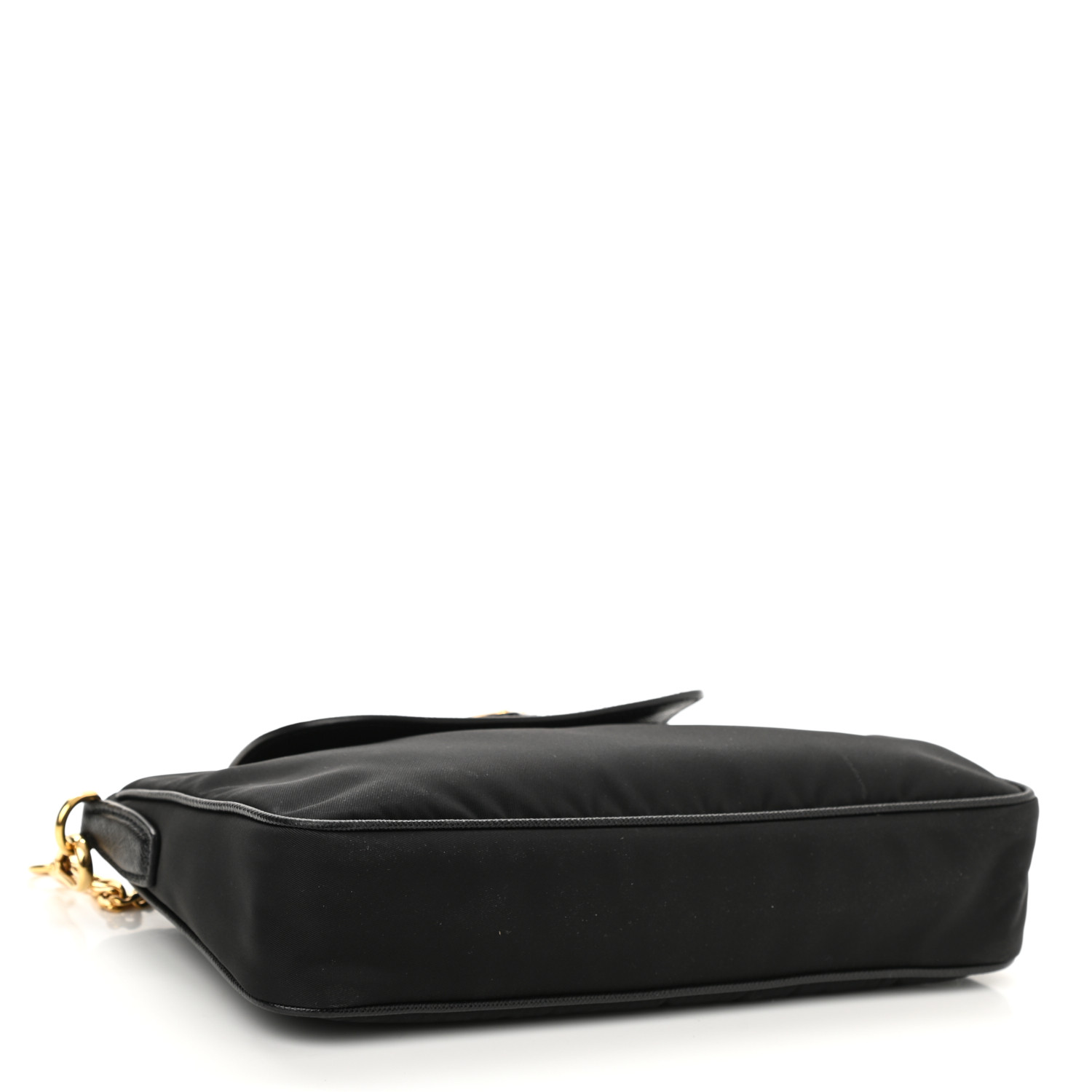 PRADA Tessuto Nylon Saffiano Crossbody Bag Black 1148278