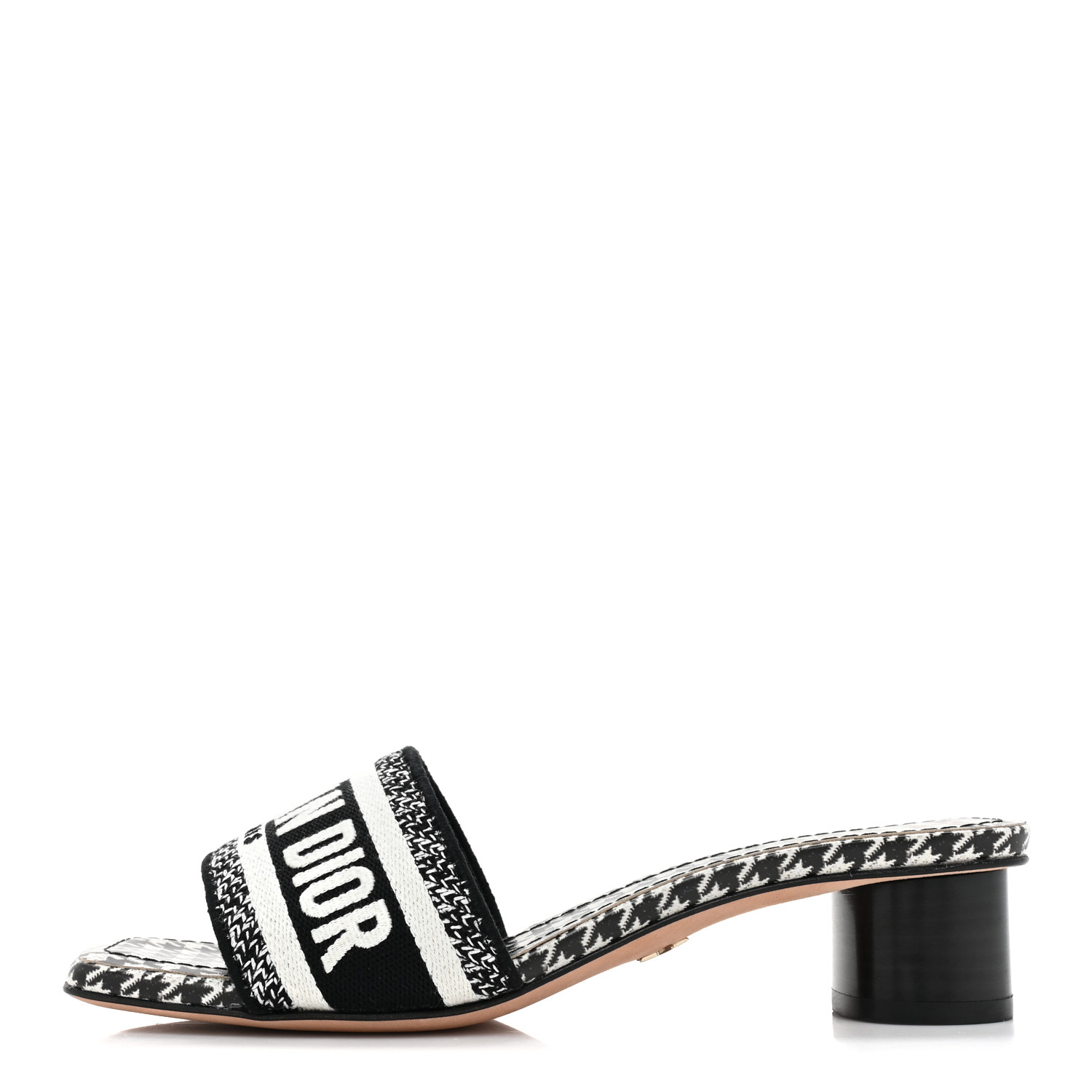 CHRISTIAN DIOR Canvas Embroidered Micro Houndstooth Dway