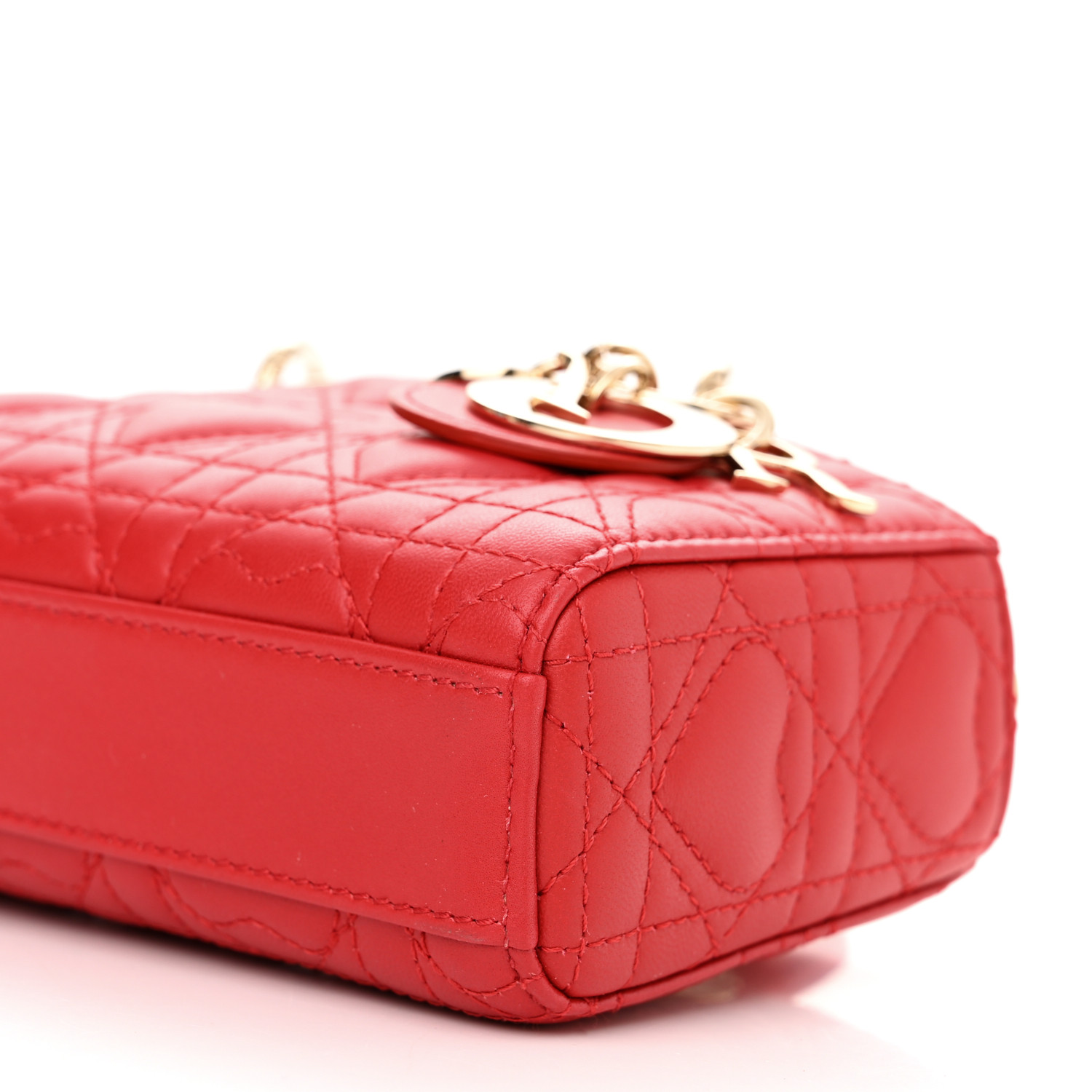 DIOR ディオール Lady D-Joy マイクロバッグ アマリリスレッド Lady D-Joy Micro Bag Black Cannage Lambskin | DIOR