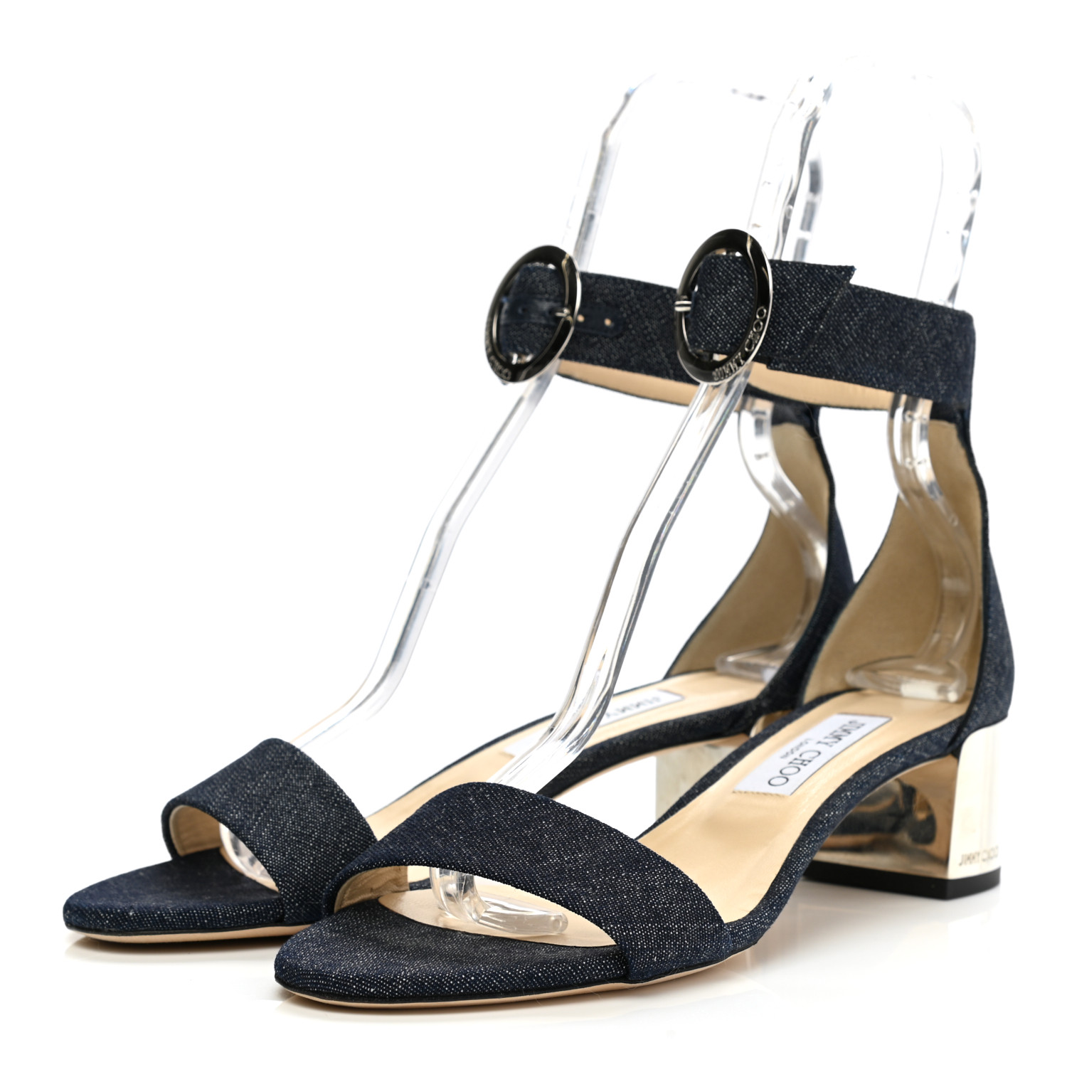 JIMMY CHOO サンダル　ライトブルー　AMELY105 40(25.5) JIMMY CHOO サンダル ライトブルー AMELY105 40(25.5) - メルカリ