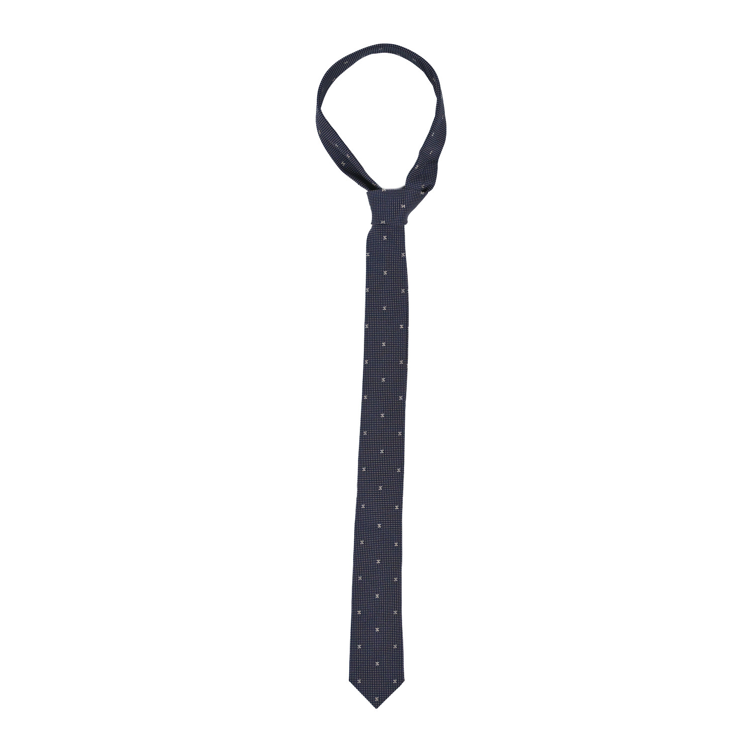 CHANEL Mens Silk CC Neck Tie Blue 1331784 | FASHIONPHILE