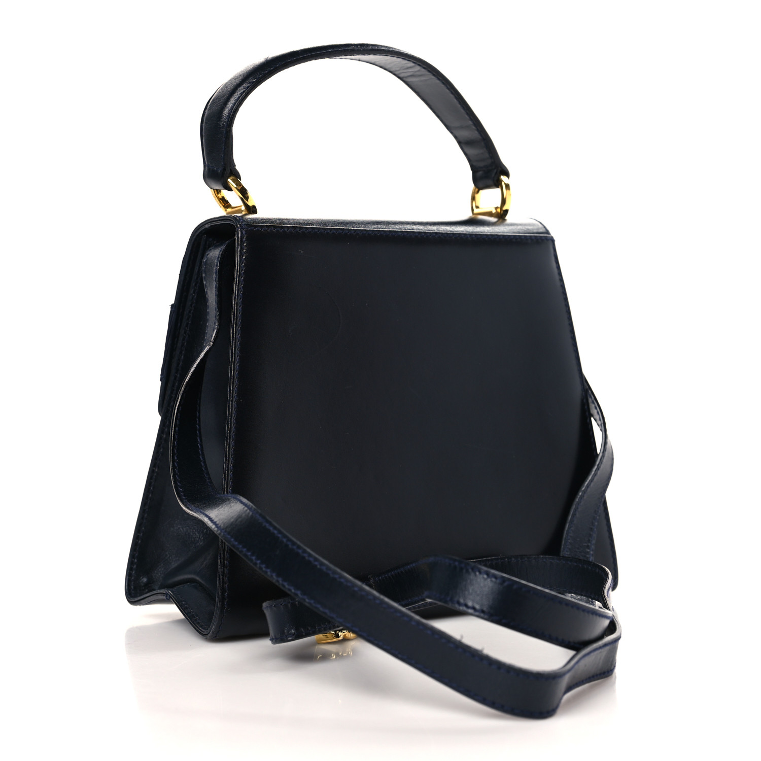 SALVATORE FERRAGAMO Calfskin Vera Bow Mini Top Handle