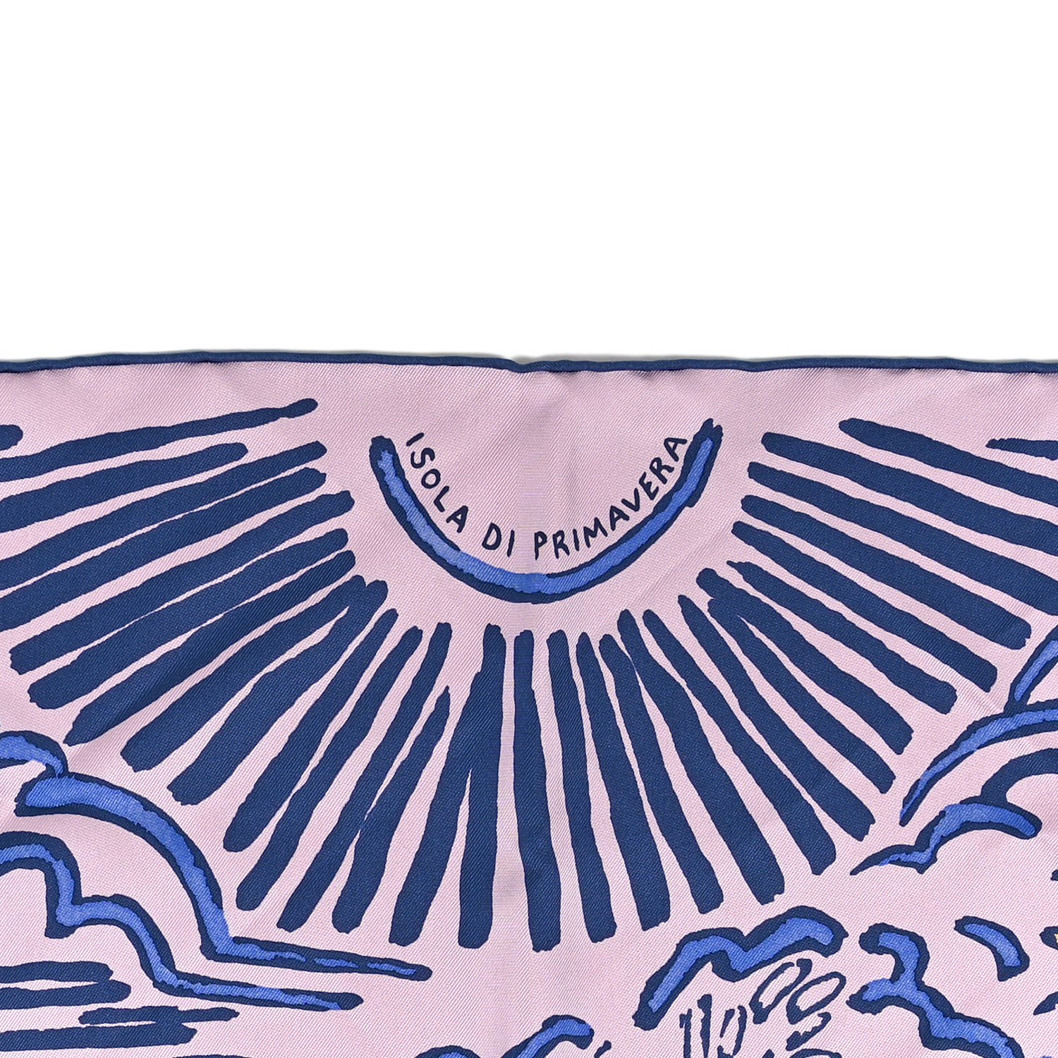 エルメス　HERMES ISOLA DI PRIMAVERA ピンク スカーフ HERMES Silk Isola Di Primavera Scarf 90 Rose Fane Marine