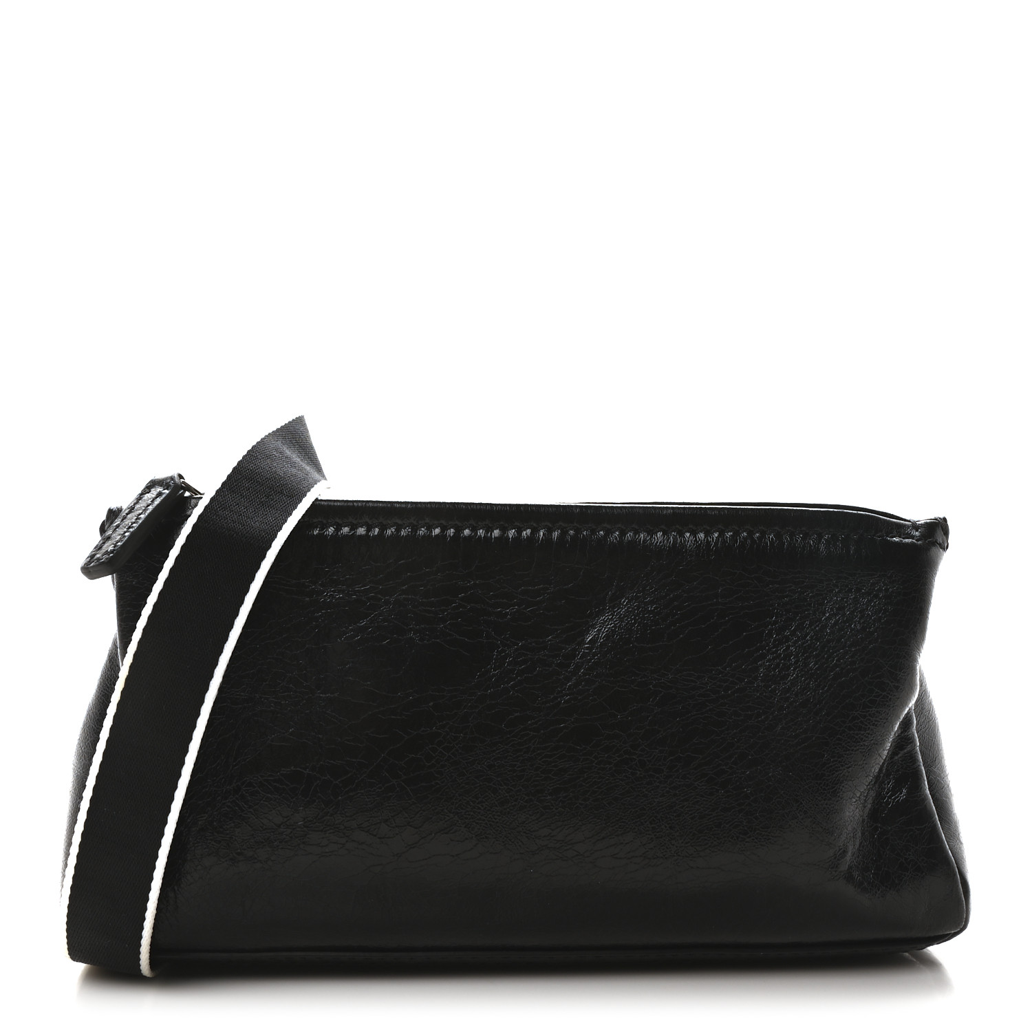 GIVENCHY Crackled Patent 4G Small Pandora Black 1703137