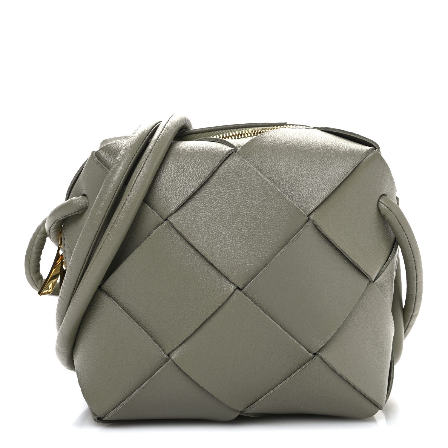 BOTTEGA VENETA Lambskin Maxi Intrecciato Mini Cassette