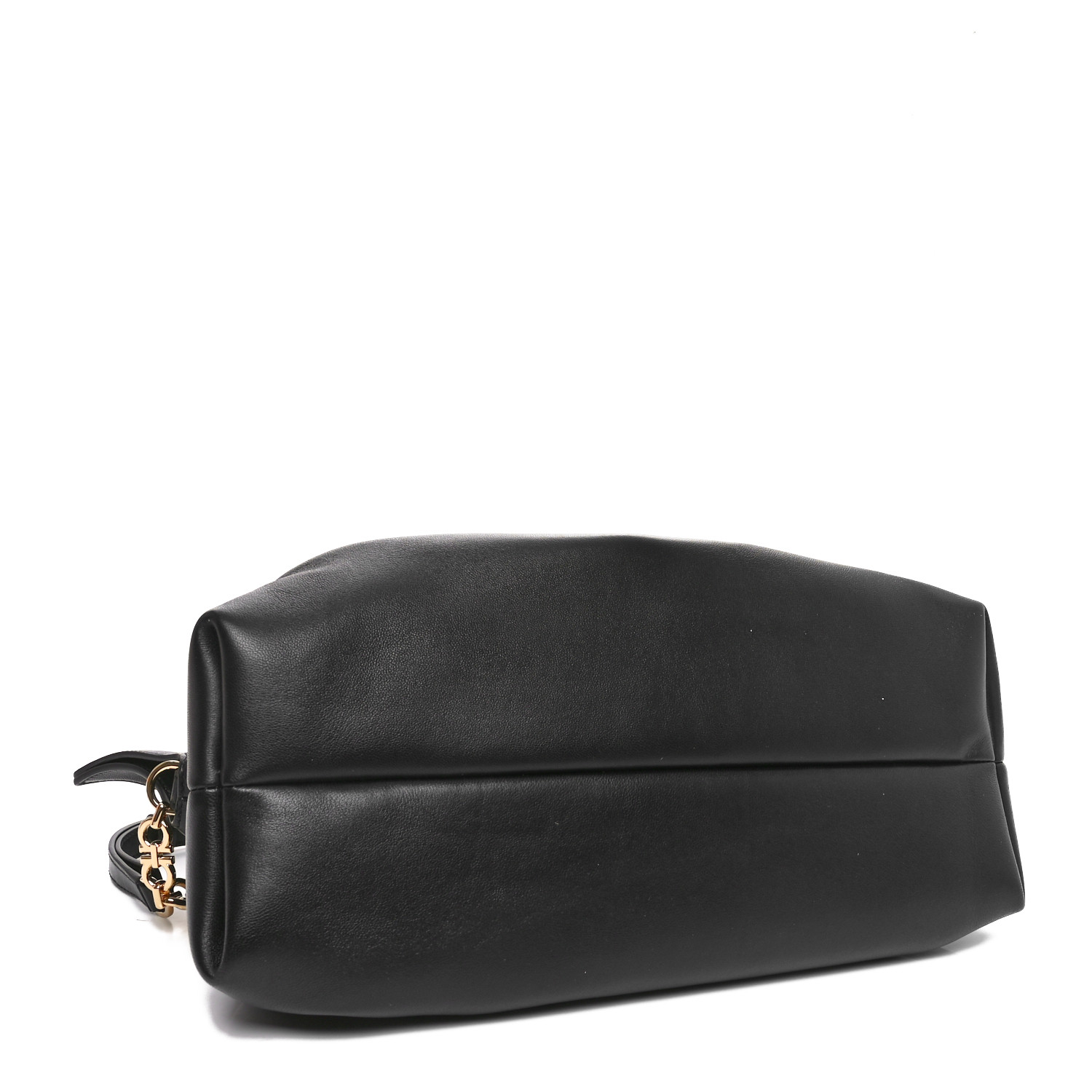 【関税&送料込】Salvatore Ferragamo Black Leather Medium Smi Salvatore Ferragamo Black Leather Medium Sookie Satchel Bag