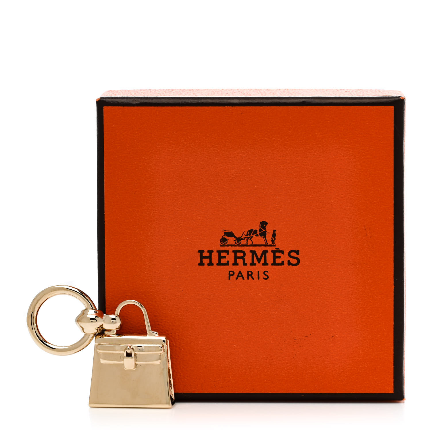 HERMES Permabrass Mini Kelly Twilly Ring 1685015 | FASHIONPHILE