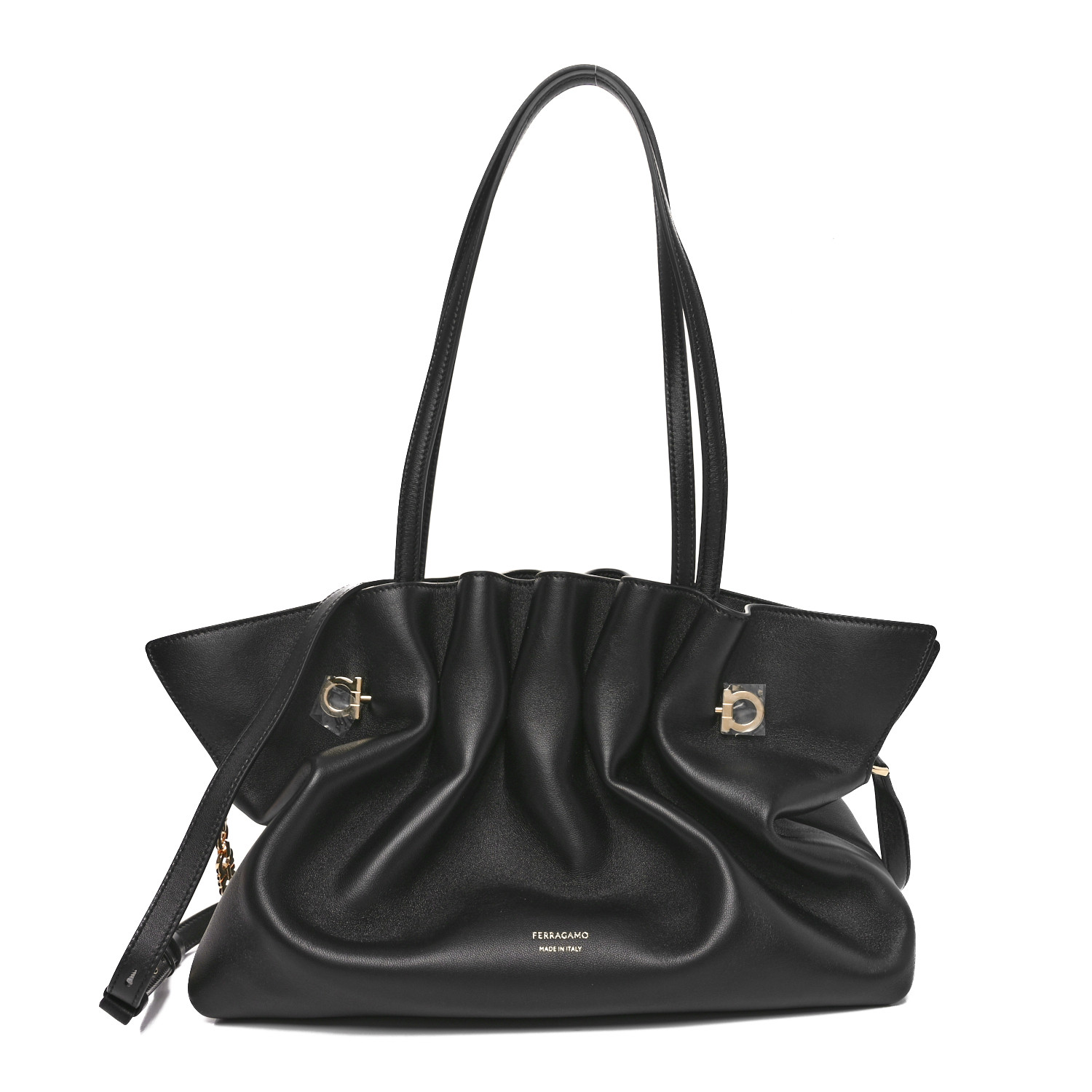 美品高級-Salvatore Ferragamo シングルモンク　US7.5 黒 2025年最新】Salvatore Ferragamo シューズ型：モンクストラップ