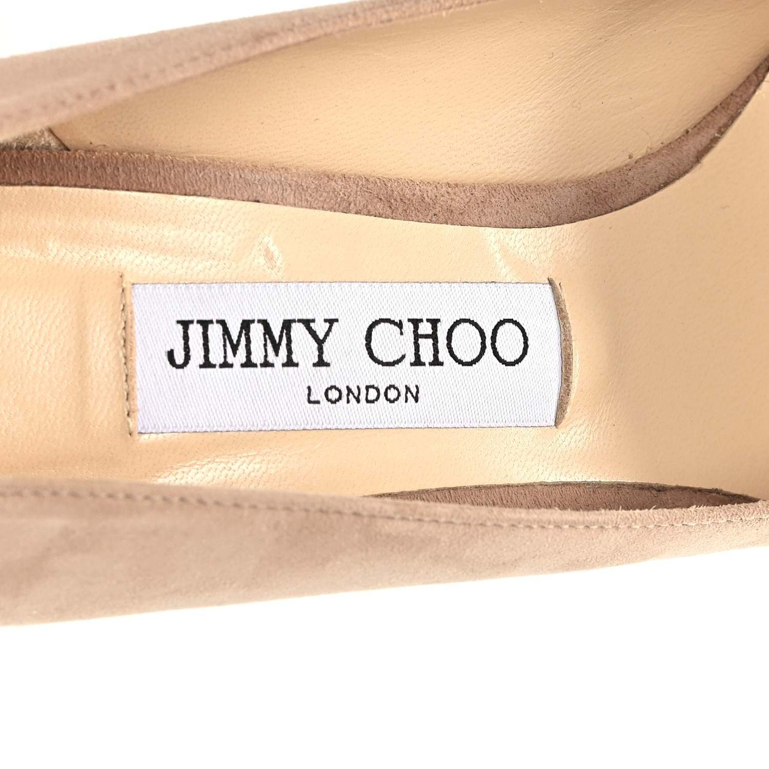 【未使用】JIMMY CHOO39 JIMMY CHOO Suede Romy 100 Pumps 39 Nude 1691619 | FASHIONPHILE