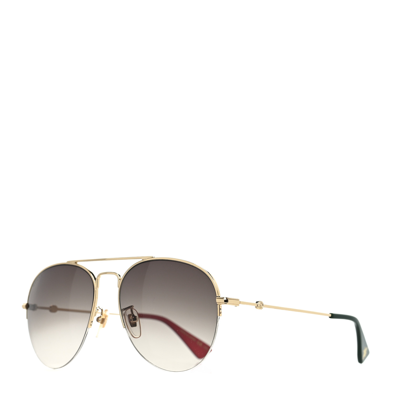 GUCCI Aviator Sunglasses GG0107/S Green Red 1076466