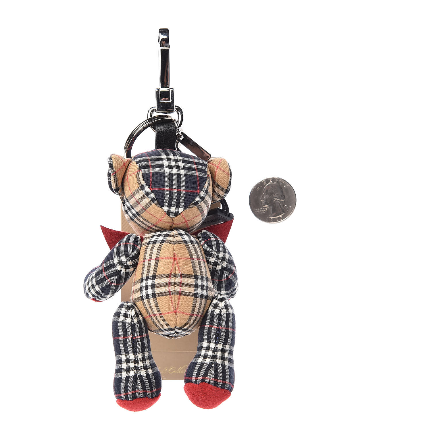 ファッション雑貨・小物その他 BURBERRY IS THOMAS CHECK KEYRING BURBERRY Mini V Check Thomas Bear Keychain Charm Antique