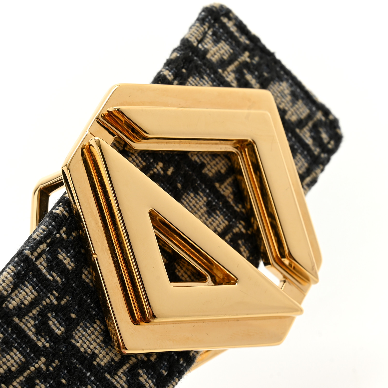 ディオール　CD DIAMOND ベルト　90 CHRISTIAN DIOR Oblique CD Diamond Belt 90 36 Blue Multi