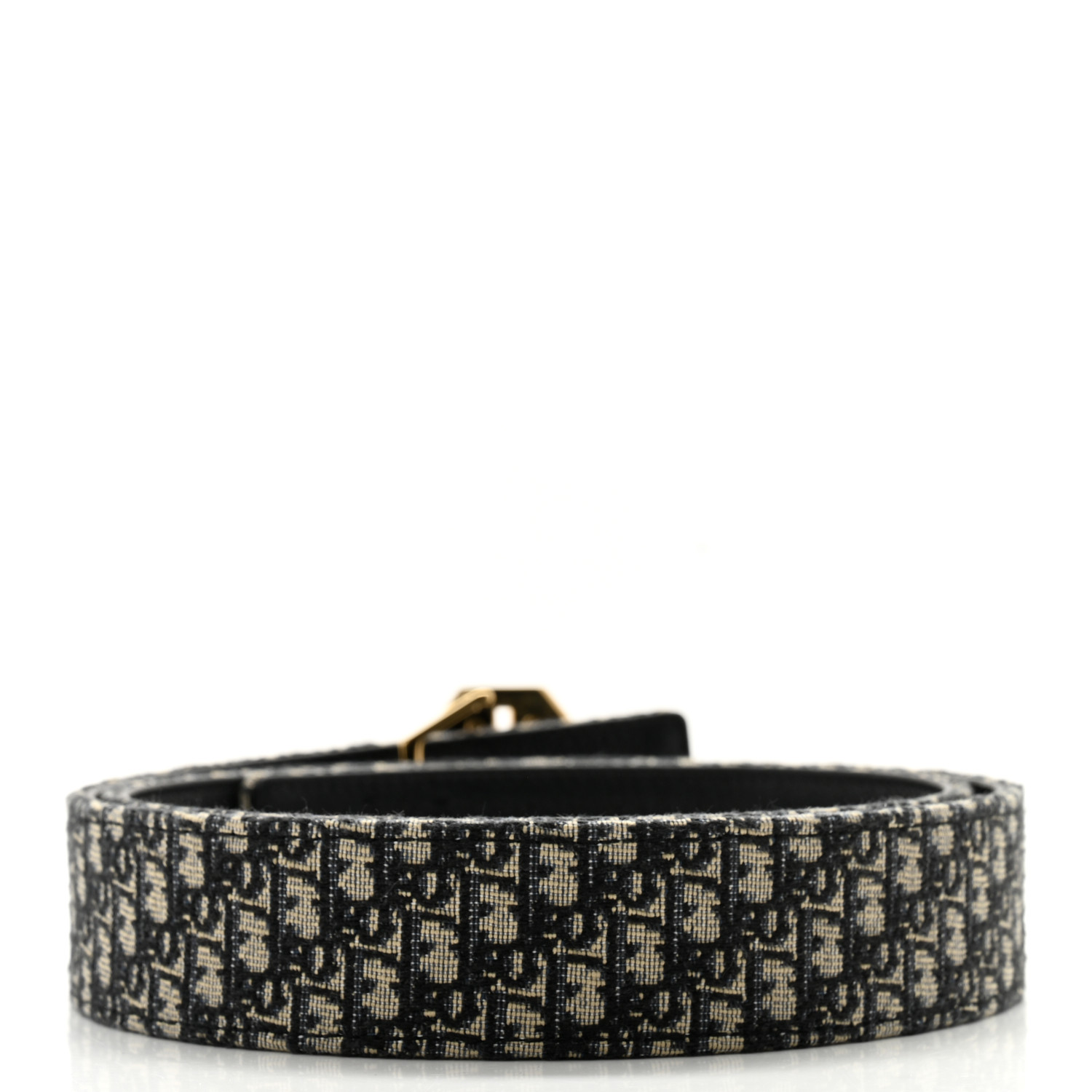 CHRISTIAN DIOR Oblique CD Diamond Belt 90 36 Blue Multi