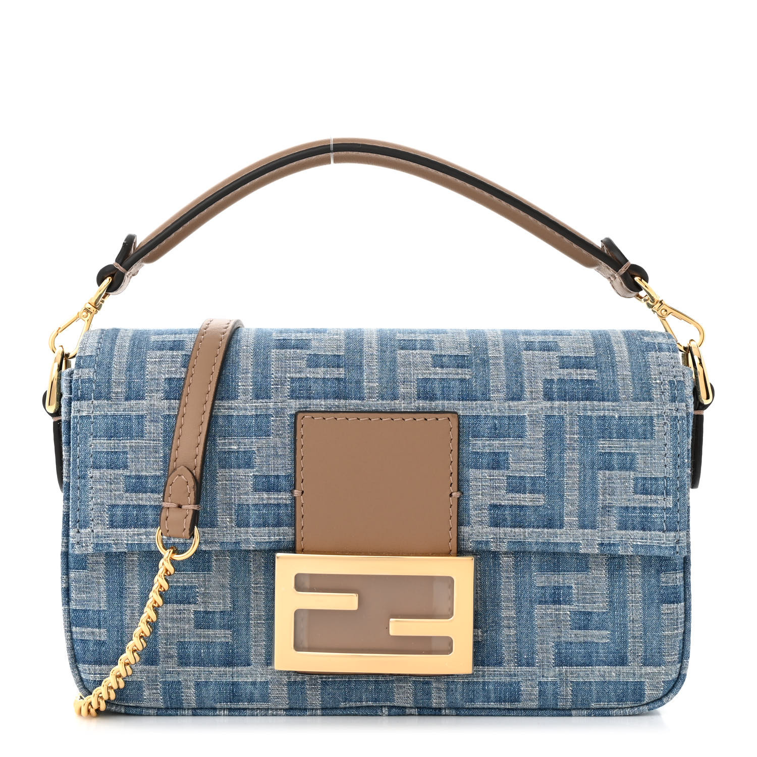 【関税&送料込】Fendi Fendi Embroidered Denim Mini By The Wa bdd55b1d2f72b38bd744d6adbca4ad