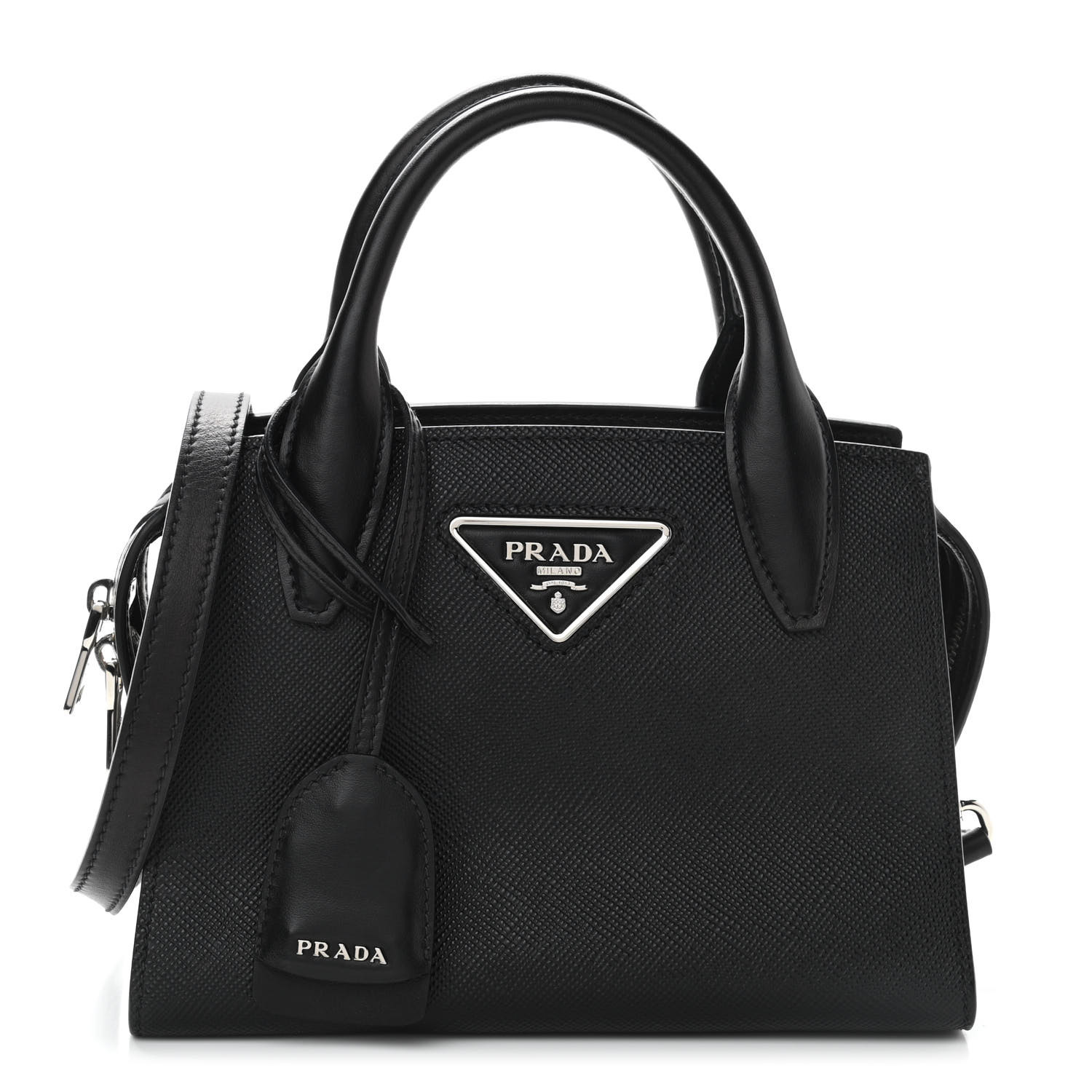 バッグ・カバンその他 Prada Small Saffiano Leather Kristen Bag Black PRADA Saffiano Cuir Calfskin Small Kristen Black 1025408