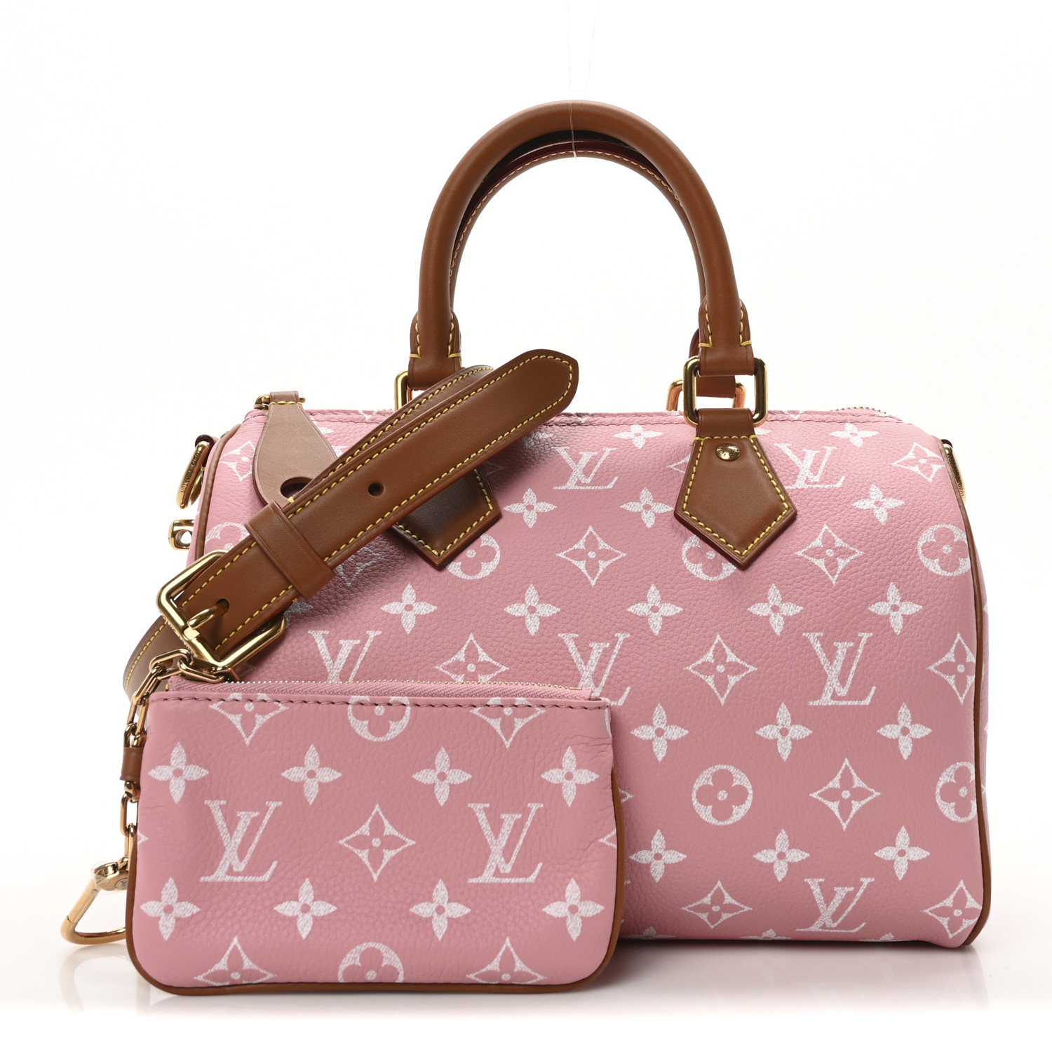 LOUIS VUITTON Calfskin Monogram Speedy P9 Bandouliere 25