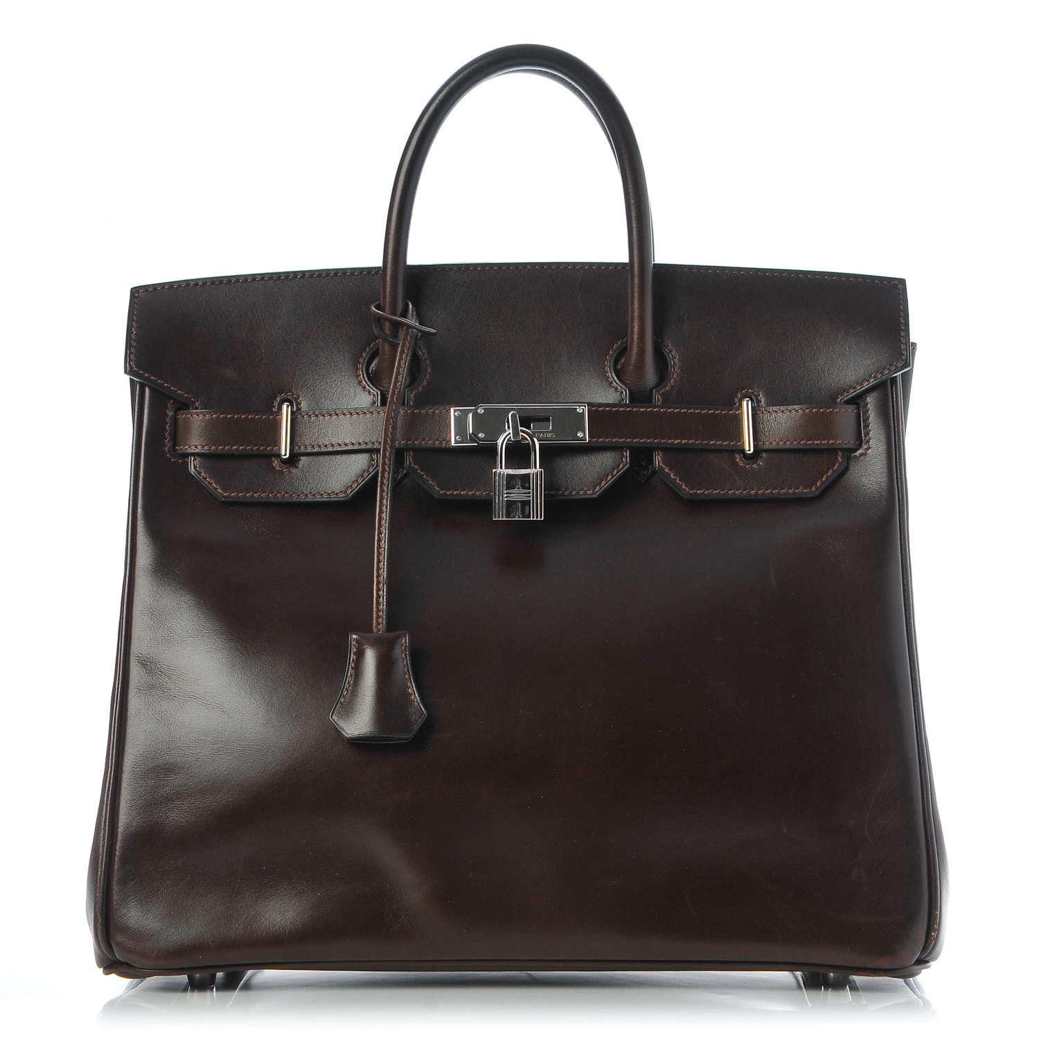 HERMES Box HAC Birkin 32 Chocolate 295523 | FASHIONPHILE