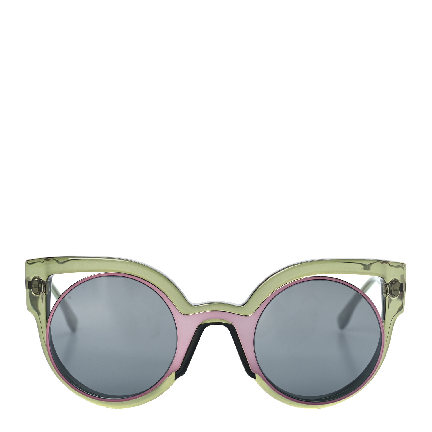 Fendi FF 024A/S サングラス ピンク/グリーン FENDI Paradeyes Sunglasses FF 0137/S Green Pink 1176262