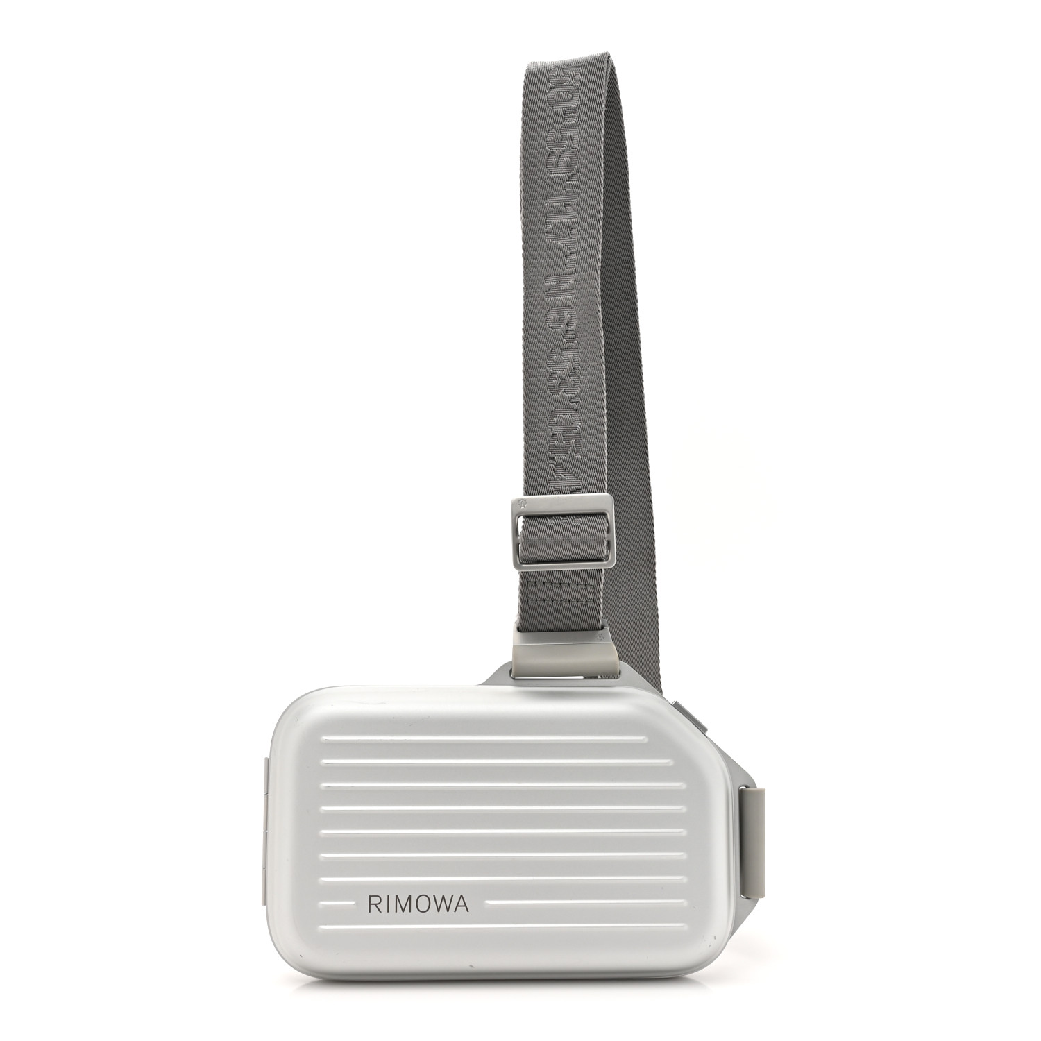 RIMOWA Aluminum Personal Sling Clutch Silver 1613080