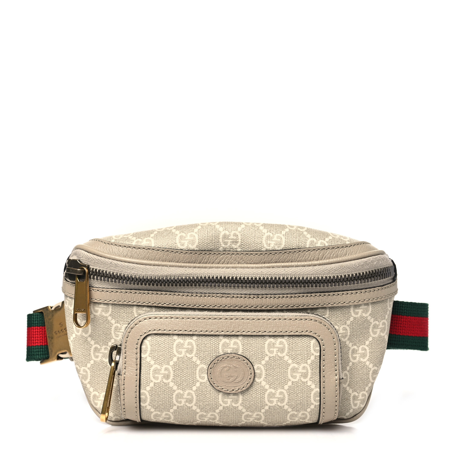 GUCCI GG Supreme Monogram Textured Calfskin Web Retro