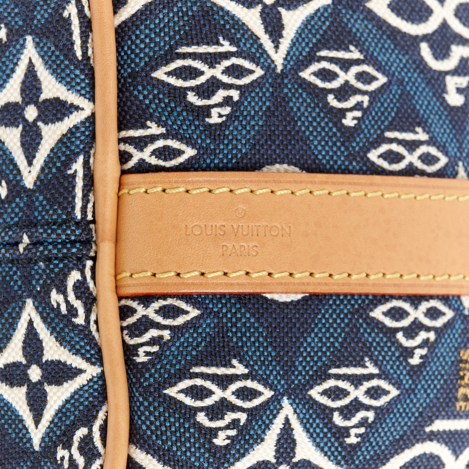 LOUIS VUITTON Jacquard Since 1854 Speedy Bandouliere 25 Blue