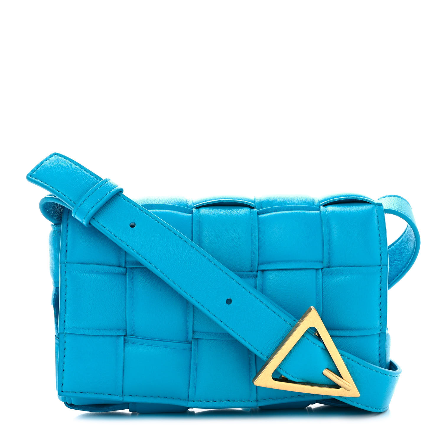 【BOTTEGA VENETA】Small Padded Cassette Bag Pool BOTTEGA VENETA Nappa Maxi Intreccio Small Padded Cassette