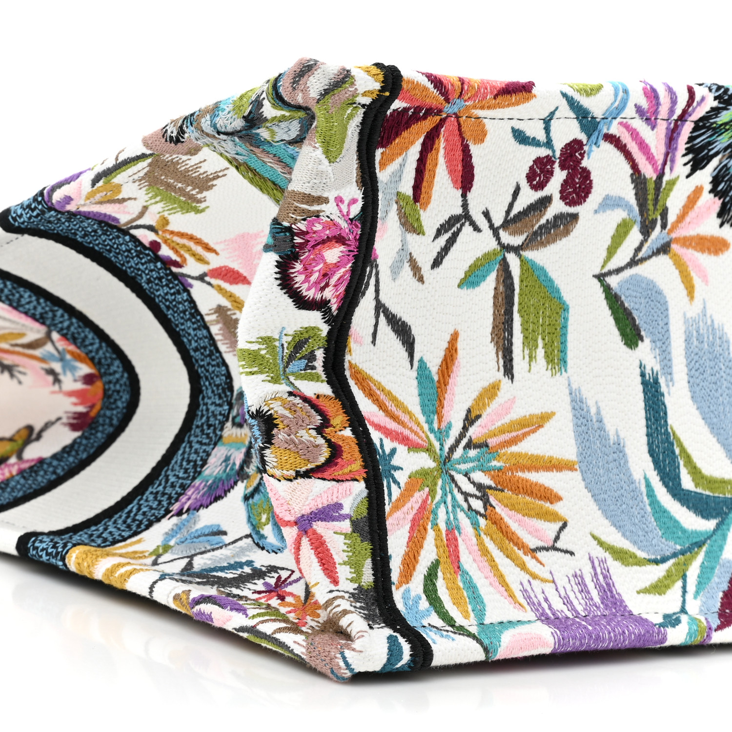 CHRISTIAN DIOR Canvas Embroidered Large KJouy Fantastica