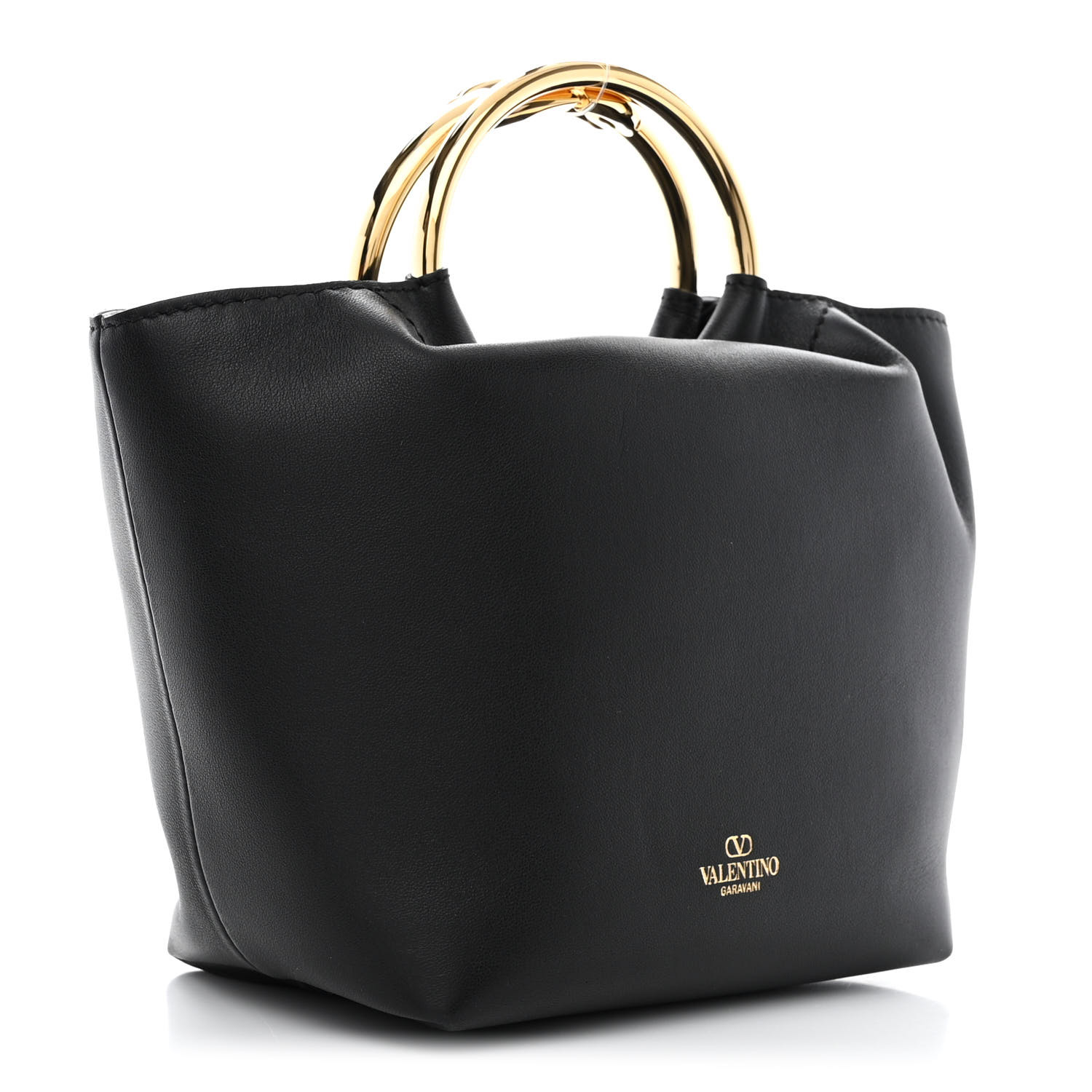 VALENTINO GARAVANI Nappa Small Carry Secrets Bucket Bag