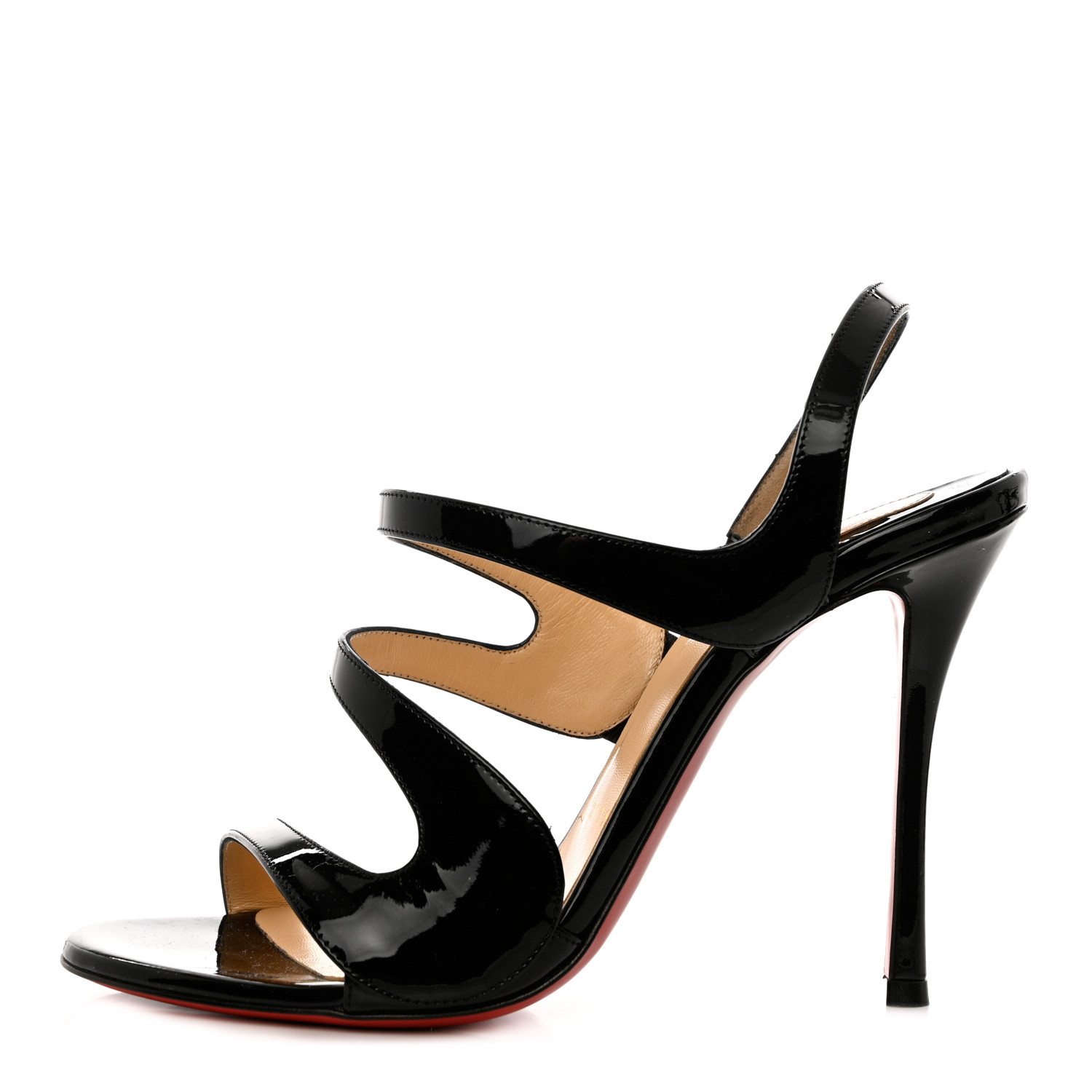 CHRISTIAN LOUBOUTIN Patent Vavazou Asymmetric 100 Strappy