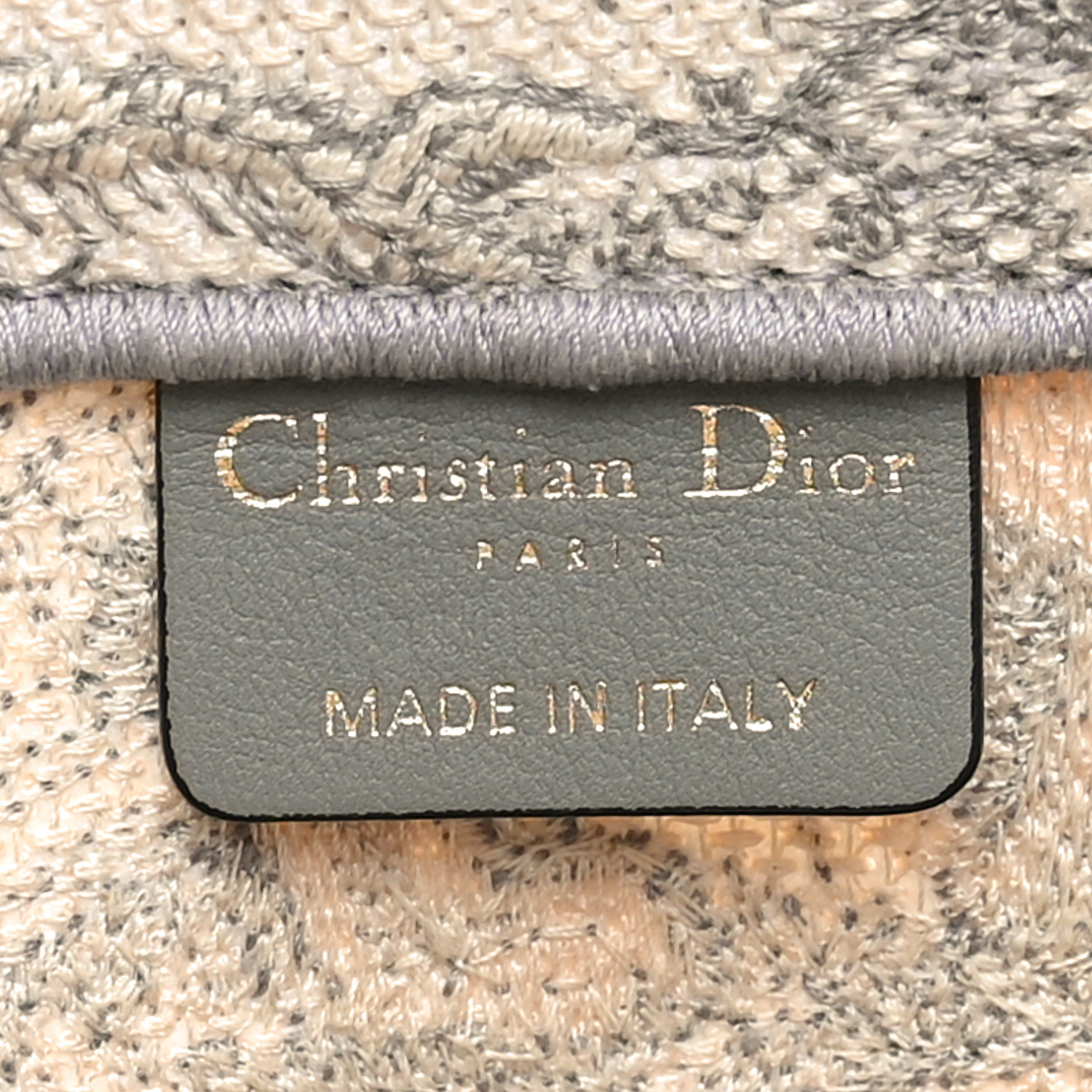 CHRISTIAN DIOR Canvas Embroidered Medium Dioriviera Toile De