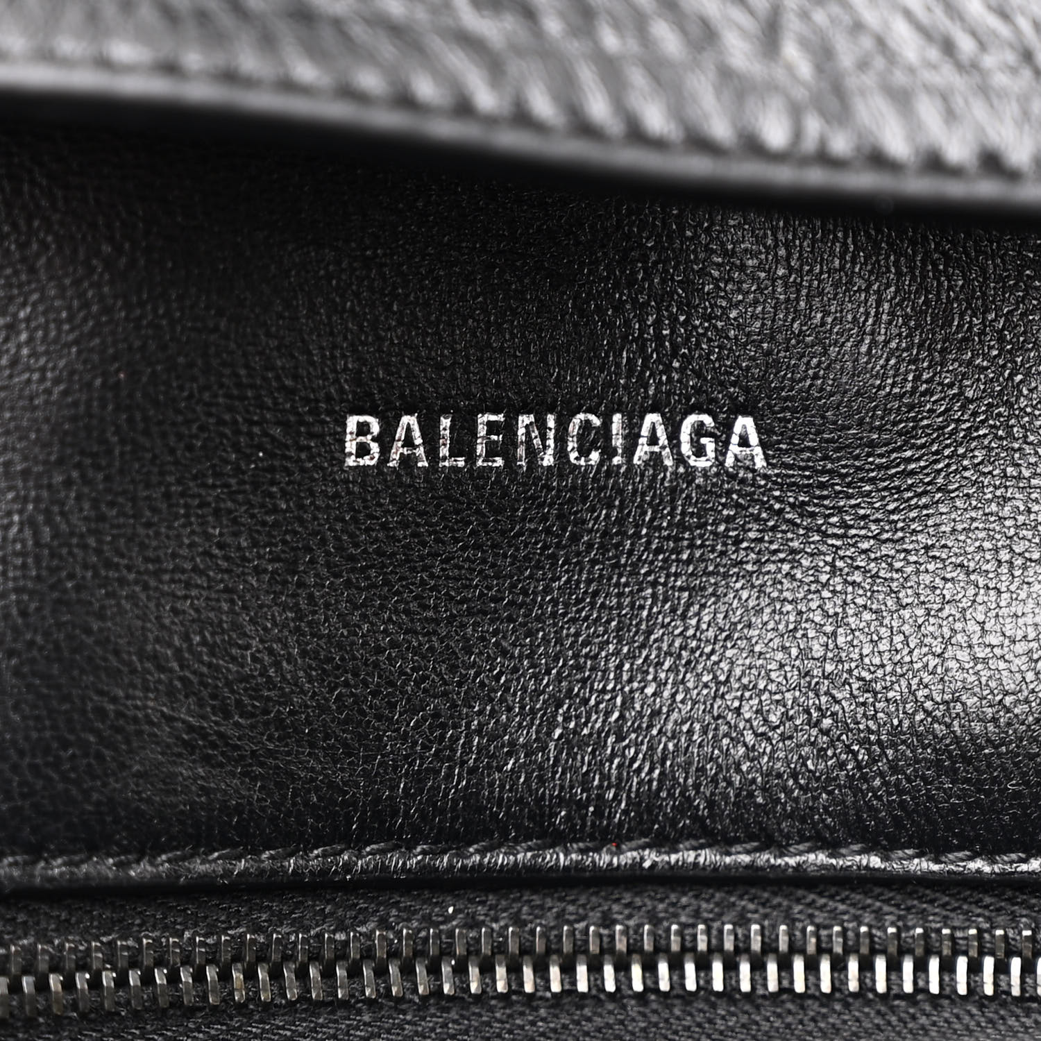 BALENCIAGA Extra Supple Calfskin Crocodile Embossed