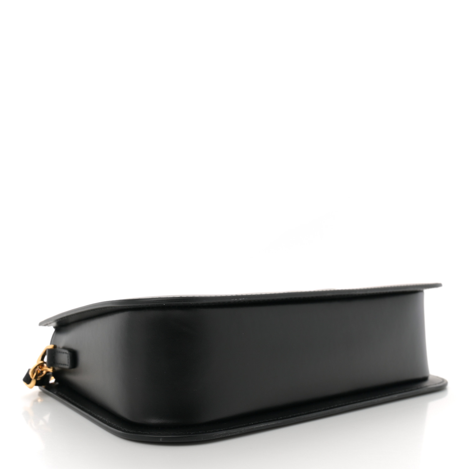 CHRISTIAN DIOR Calfskin CD Signature Mini Hobo Bag Black
