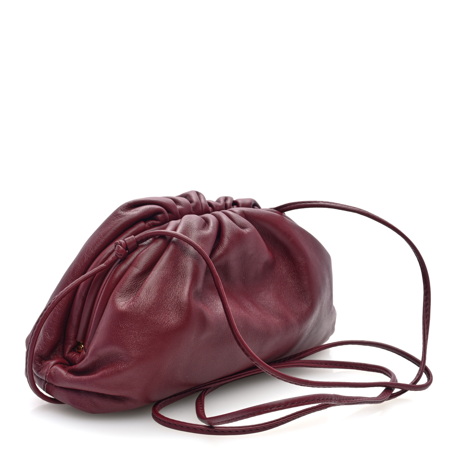 BOTTEGA VENETA Butter Calfskin The Mini Pouch Bordeaux