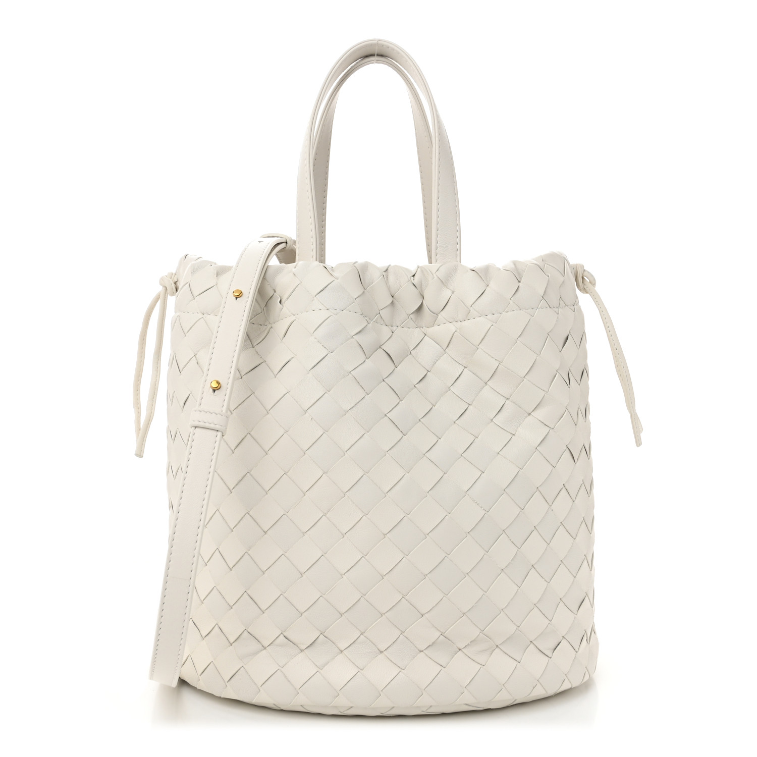 【関税&送料込】Bottega Veneta Castello Small Bucket Bag In Bottega Veneta Small Castello Intreccio Leather Bucket Bag