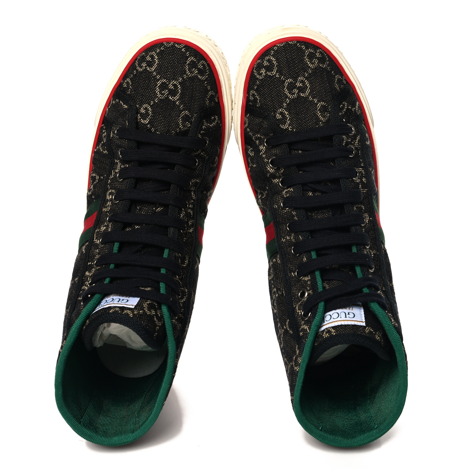 【77Collection Store】 Men's GG Gucci Tennis 1977 sneaker in beige/ebony original