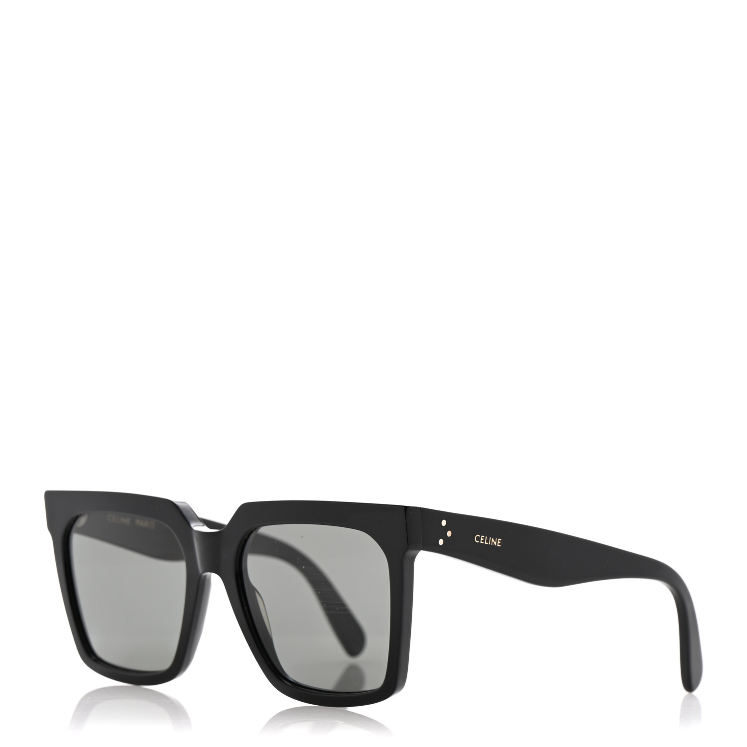CELINE Acetate Polarized Oversized Sunglasses CL4055IN Black